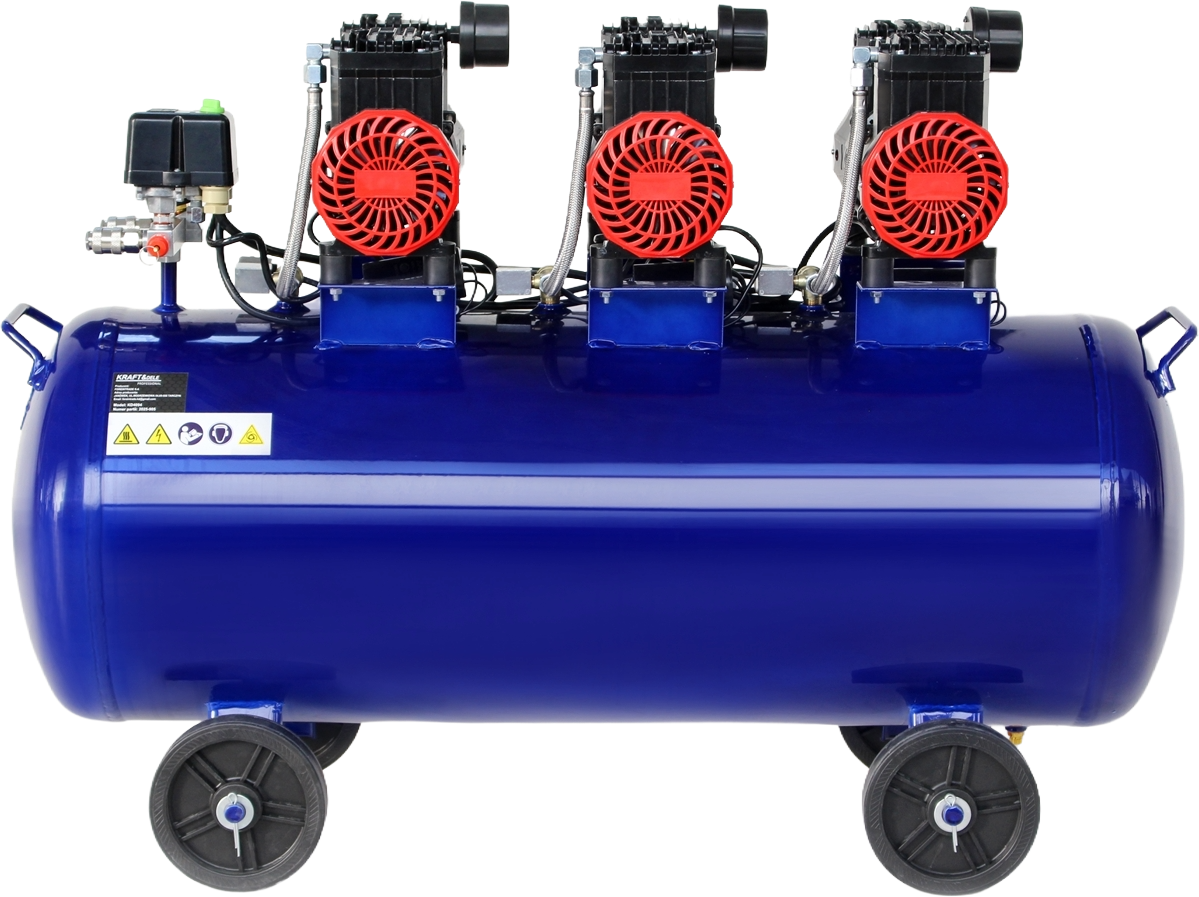 KOMPRESOR BEZOLEJOVÝ 100L 6000W 660L/MIN MODRÝ KD4094