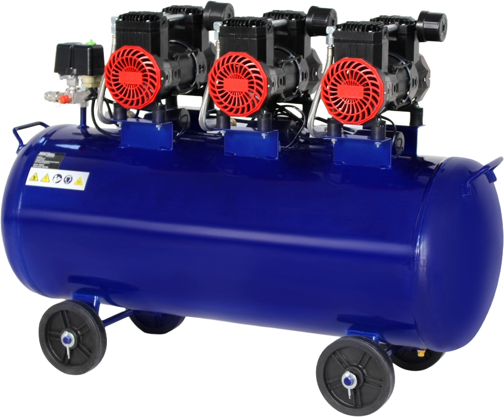 KOMPRESOR BEZOLEJOVÝ 100L 6000W 660L/MIN MODRÝ KD4094