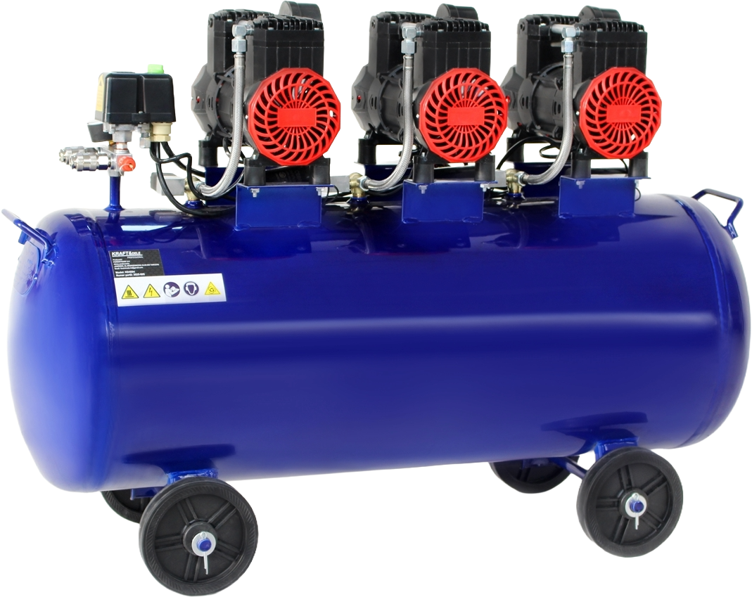 KOMPRESOR BEZOLEJOVÝ 100L 6000W 660L/MIN MODRÝ KD4094