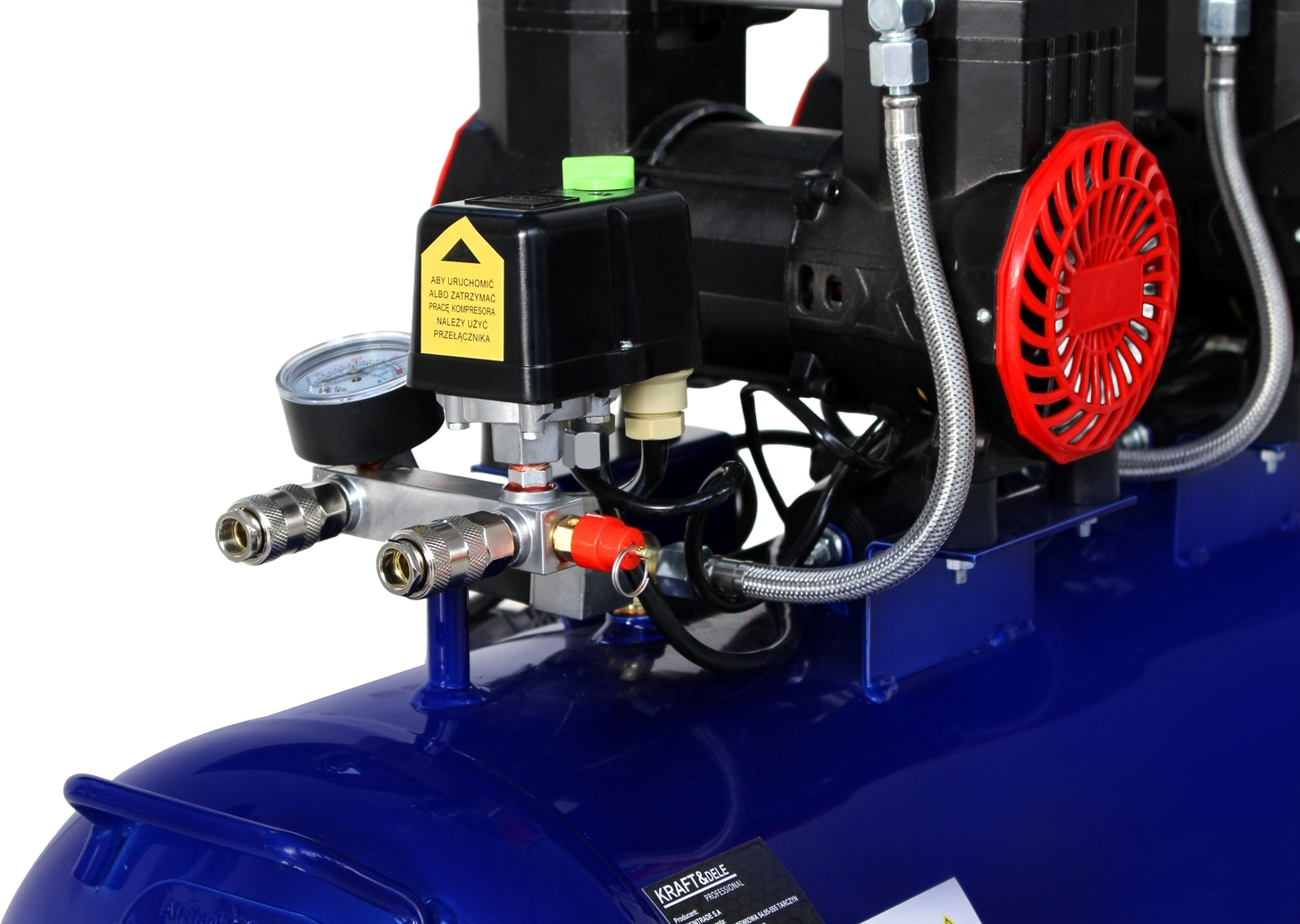 KOMPRESOR BEZOLEJOVÝ 100L 6000W 660L/MIN MODRÝ KD4094