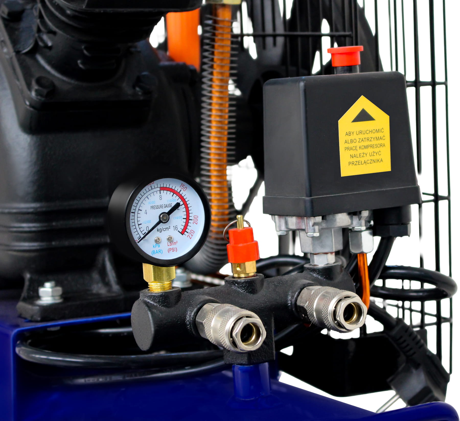 OLEJOVÝ KOMPRESOR 100L 2800W MODRÝ KD4058