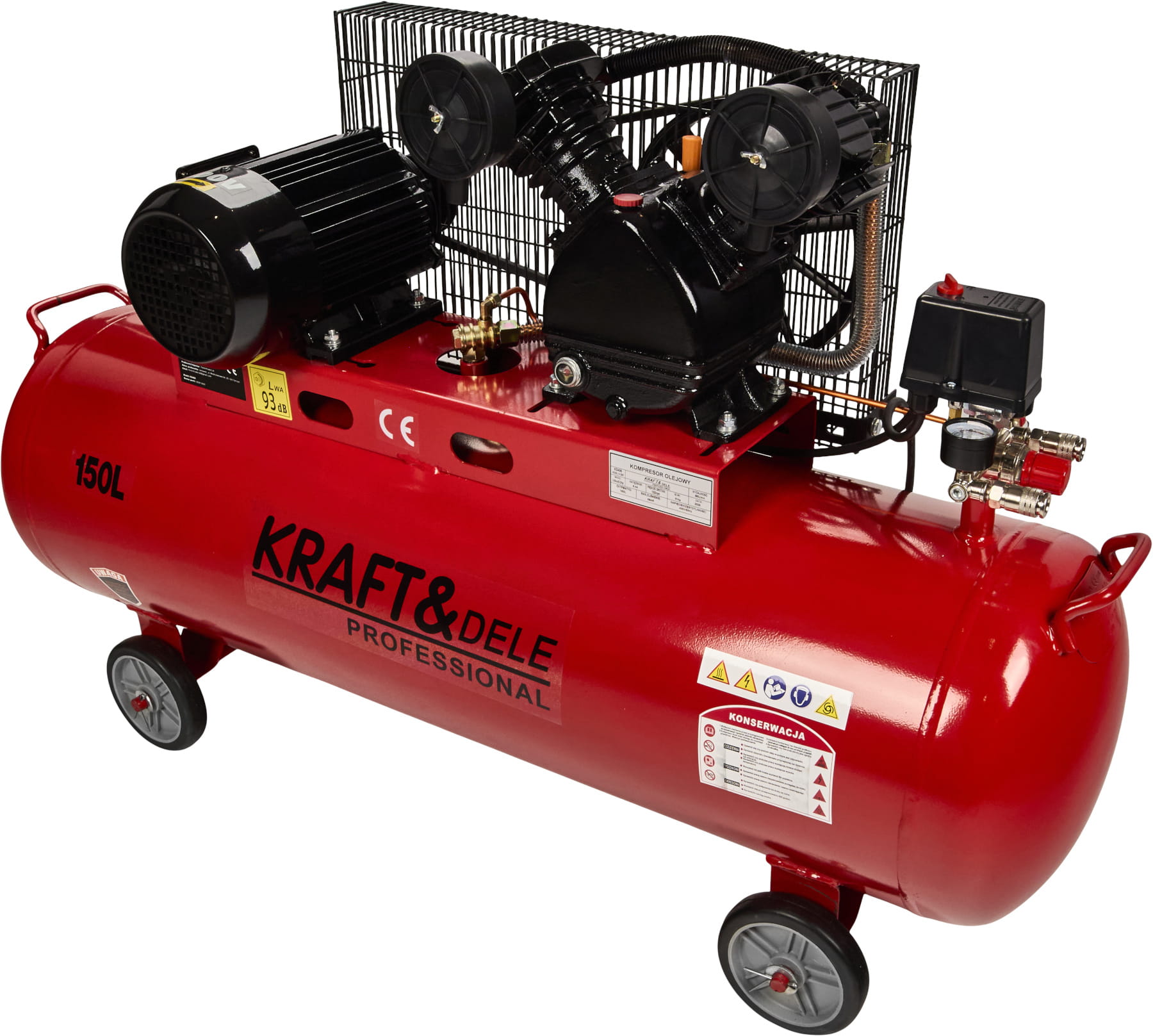 Olejový kompresor 150L 400V KD406