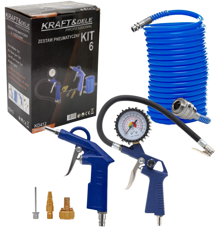 Pneumatická sada 6 prvků KD412