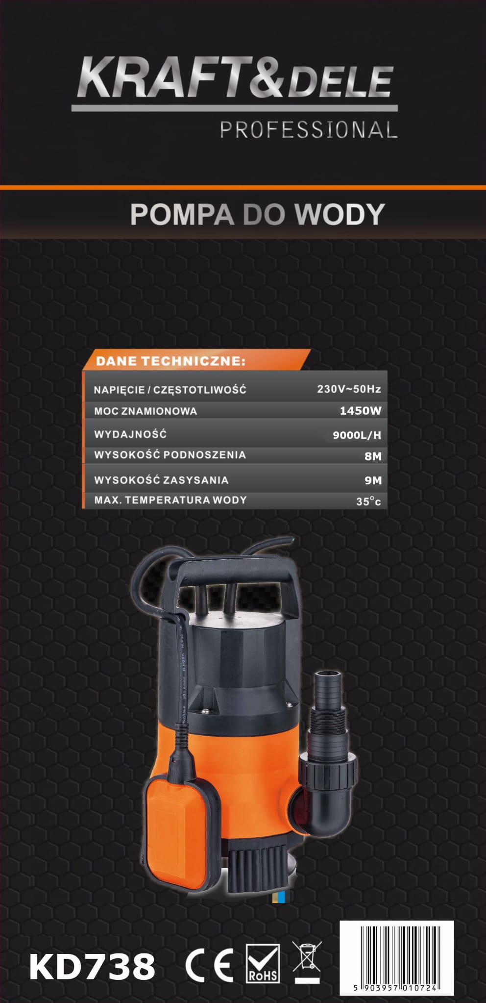 VODNÍ PUMPA 1450W KD738