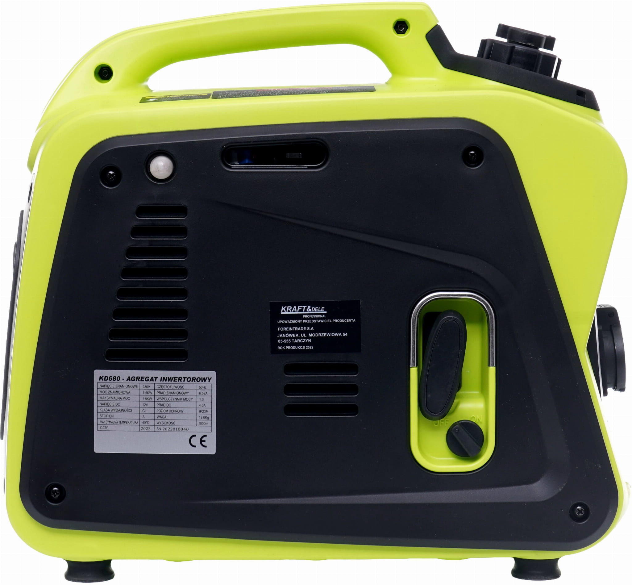 Invertorová elektrocentrála 1,8kW KD680