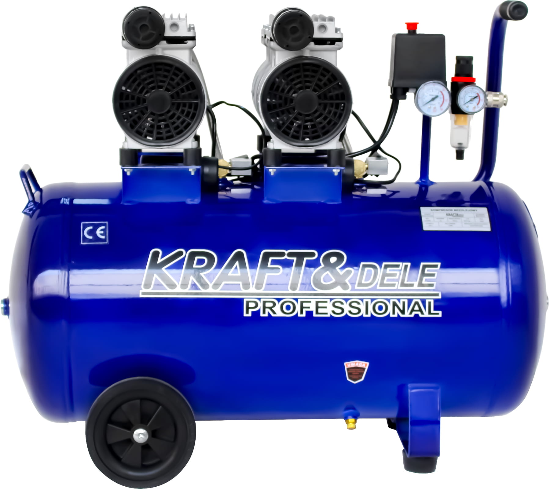 Kompresor Bezolejový 100L 3000W 582L/min KD4053