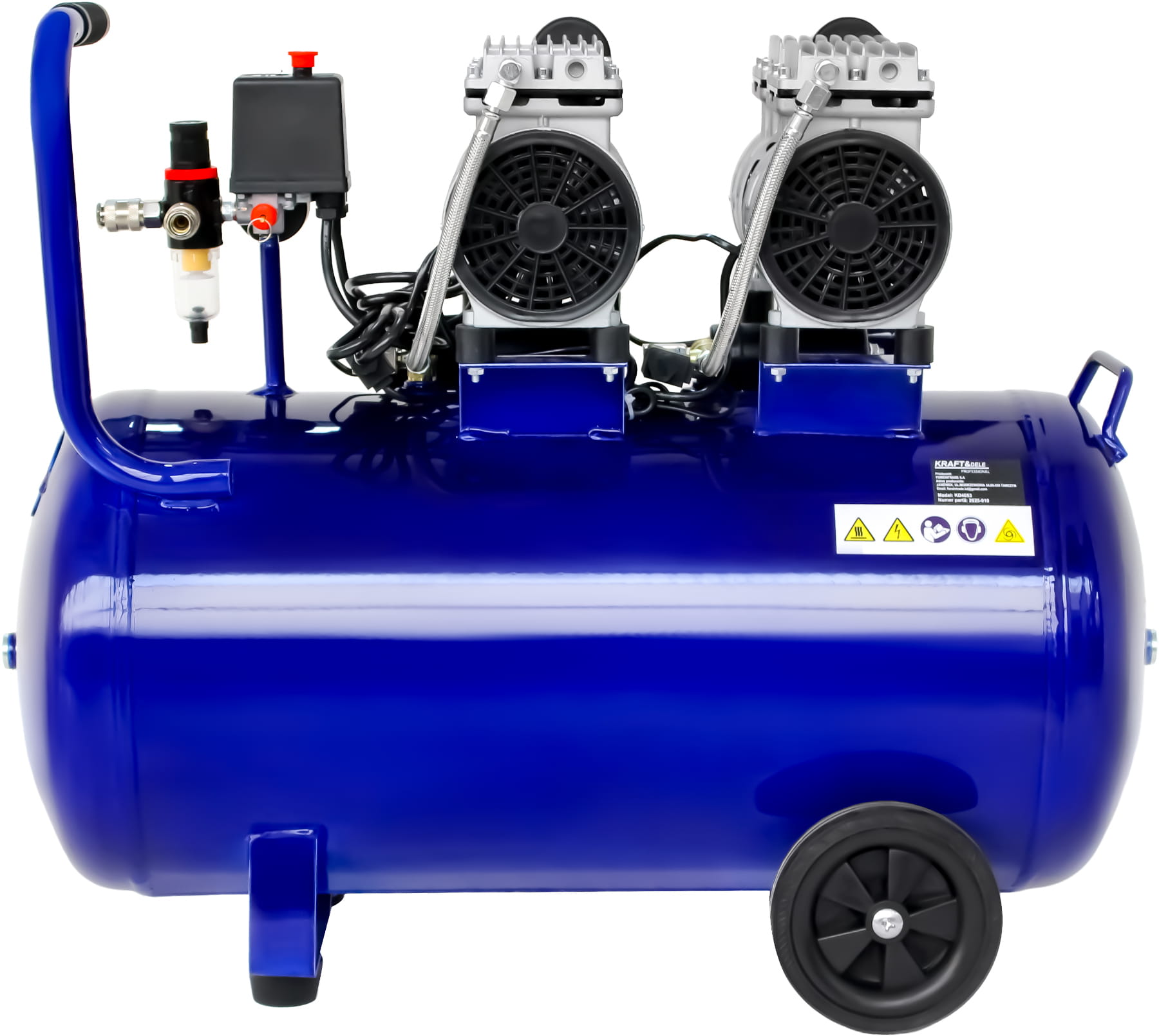 Kompresor Bezolejový 100L 3000W 582L/min KD4053