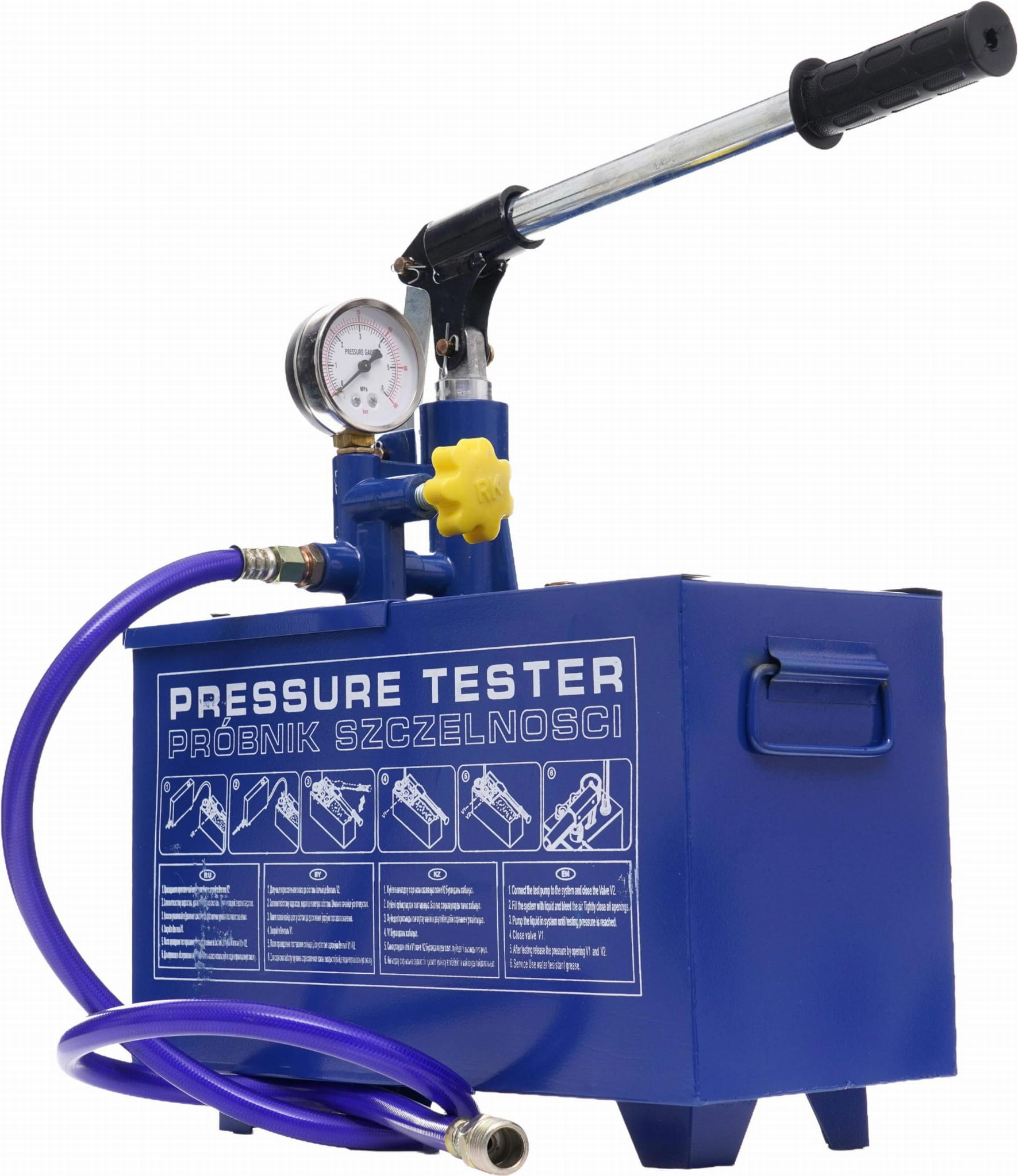 Zkušební čerpadlo pro tlakové zkoušky 0-40 kg / 30 ml / 12 l KD10479