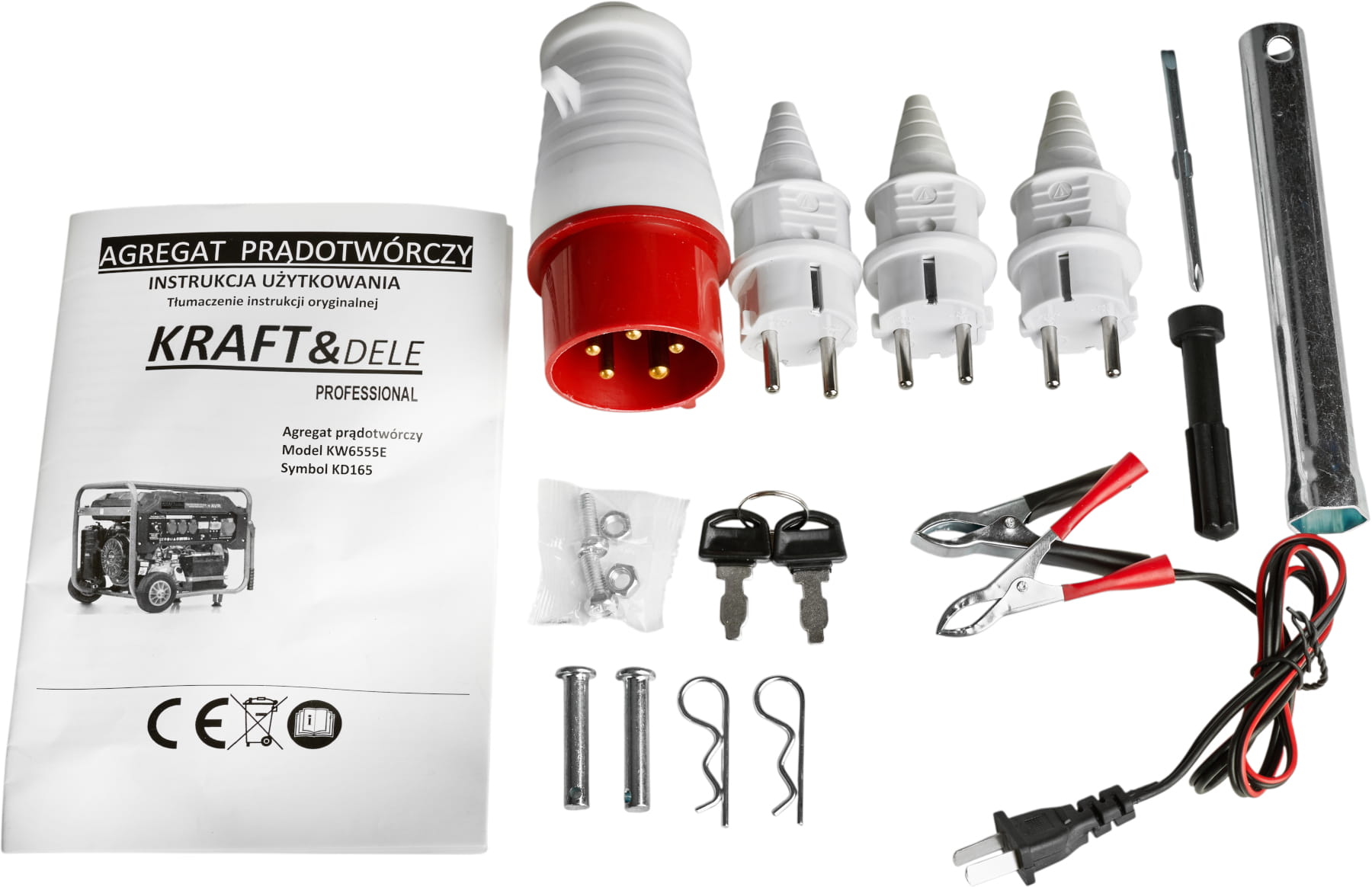 Generátor proudu 5500W 12/230V/380V KD165