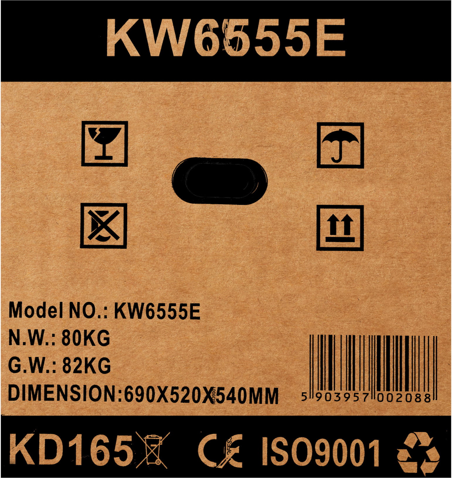 Generátor proudu 5500W 12/230V/380V KD165