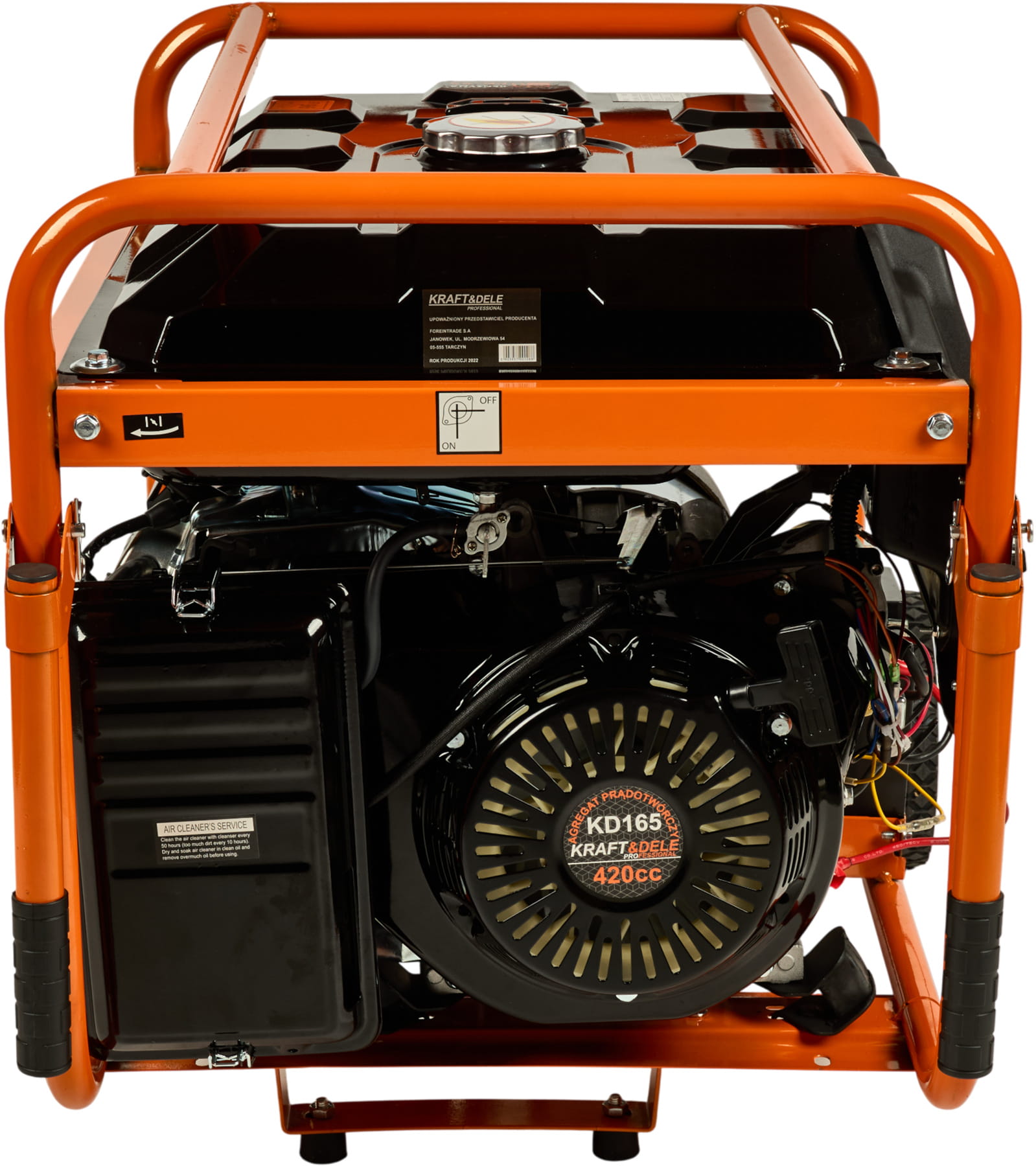 Generátor proudu 5500W 12/230V/380V KD165