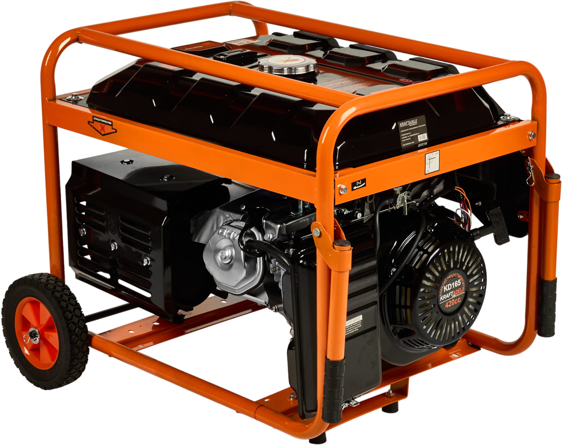 Generátor proudu 5500W 12/230V/380V KD165