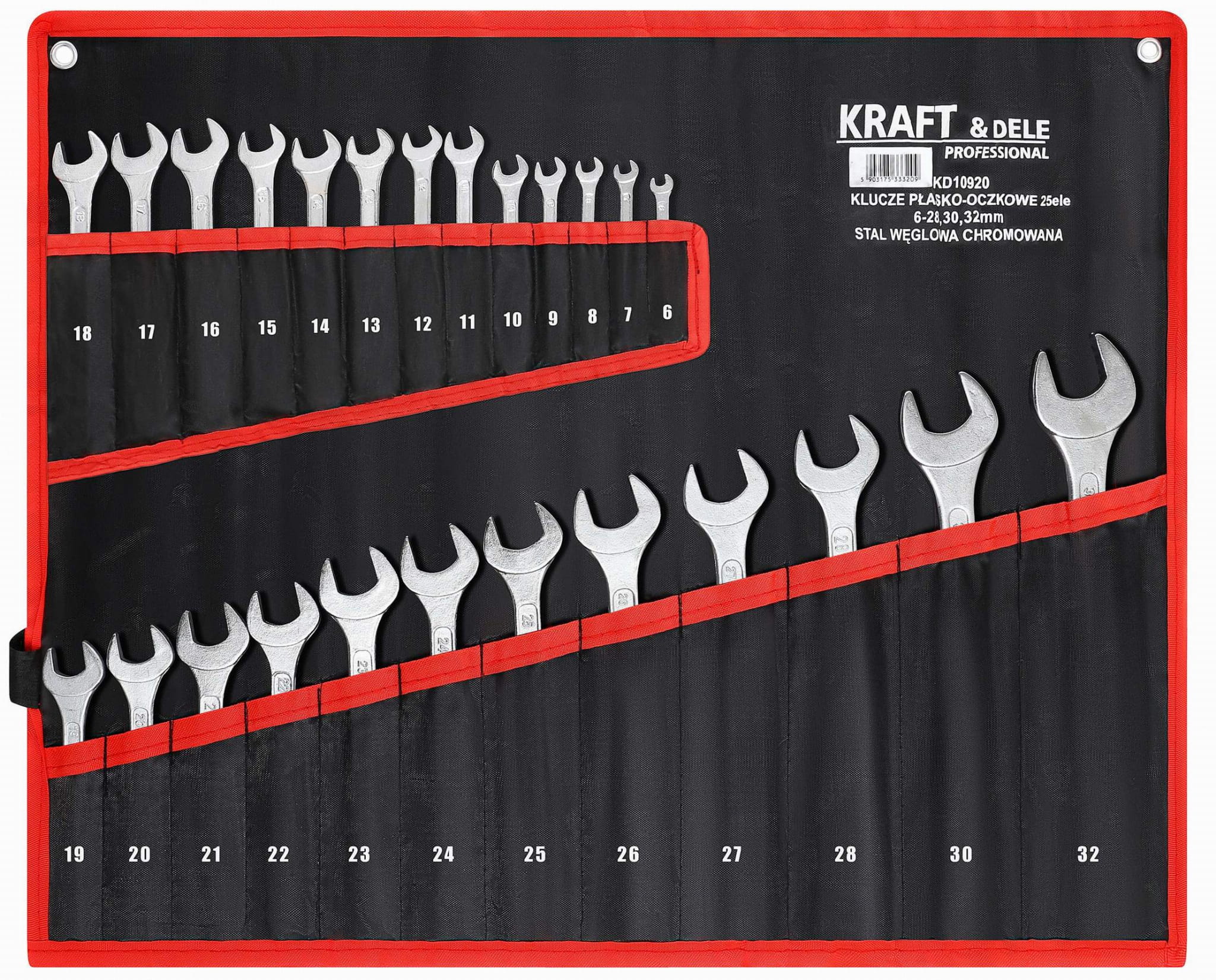 KOMBINEERITUD MUTRIVÕTMETE KOMPLEKT 25tk. 6-32mm KD10920