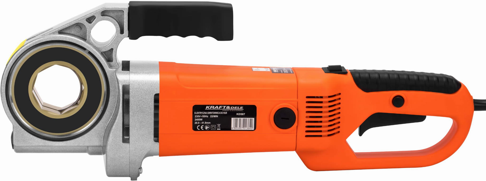 Elektrický závitořez na trubky 230V přenosný 2400W KD587