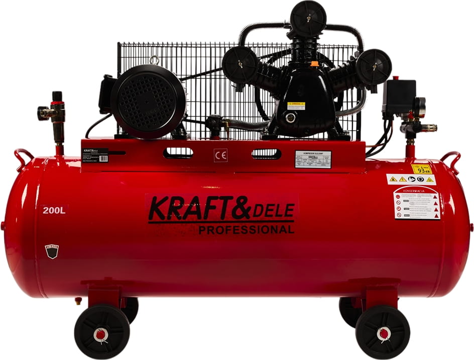 Olejový kompresor 200L 3 Písty KD1474 + Separátor