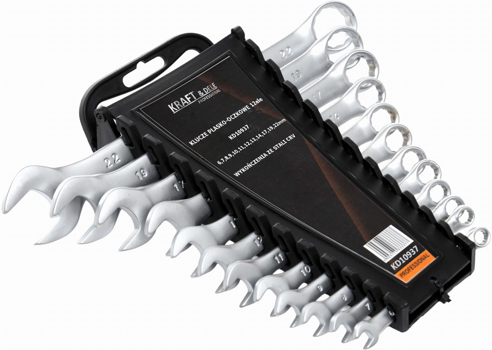 Očkoploché klíče 12ks CRV 6-22mm KD10937