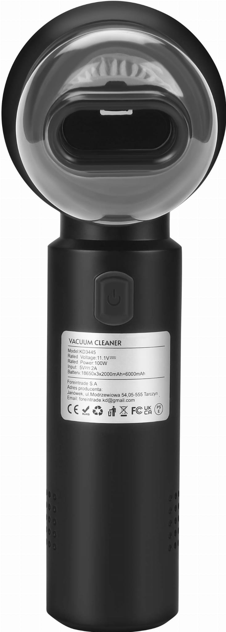 Akumulátorový vysavač 100W 6000mAh KD3445