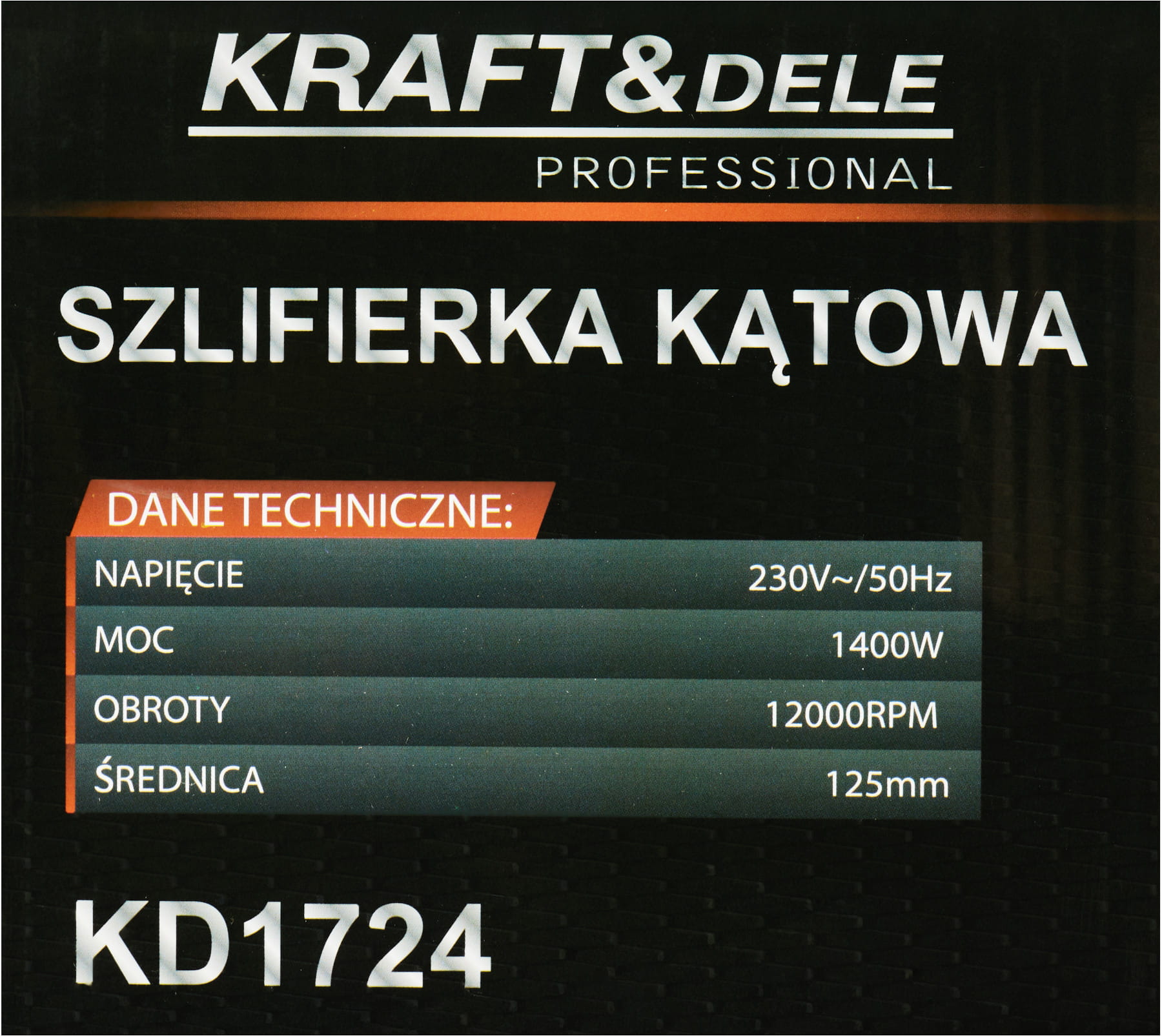 Úhlová bruska 1400W KD1724