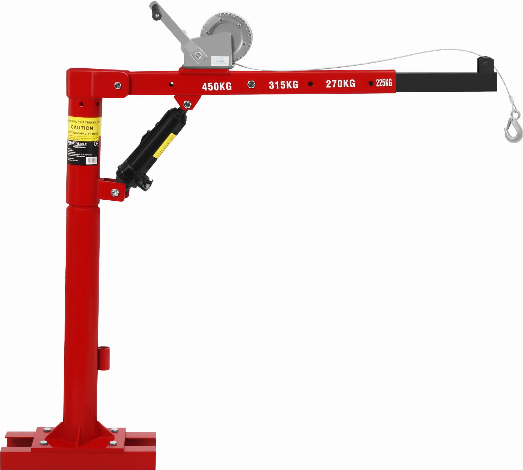 Jeřáb HDS zvedák s navijákem 450KG KD12687