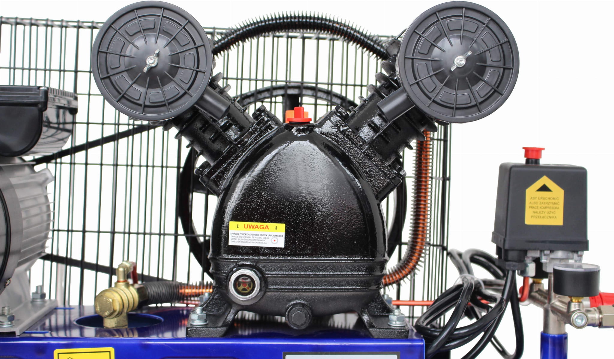 Olejový kompresor 100L 2 PÍSTY 230V KD4054