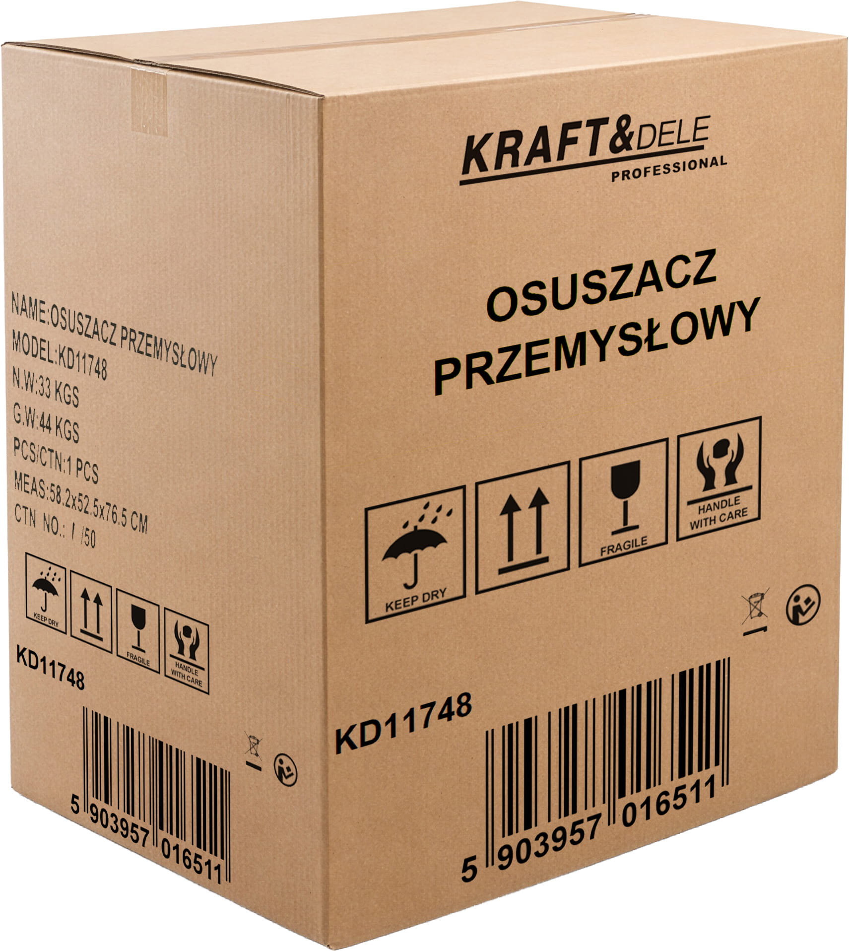 Průmyslový odvlhčovač vzduchu 70L/24h KD11748