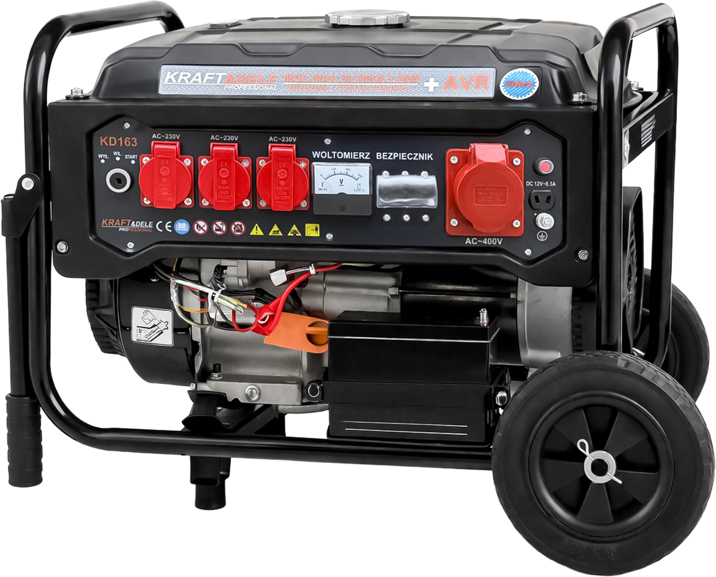 Generaator 3500W 12/230V/380V KD163