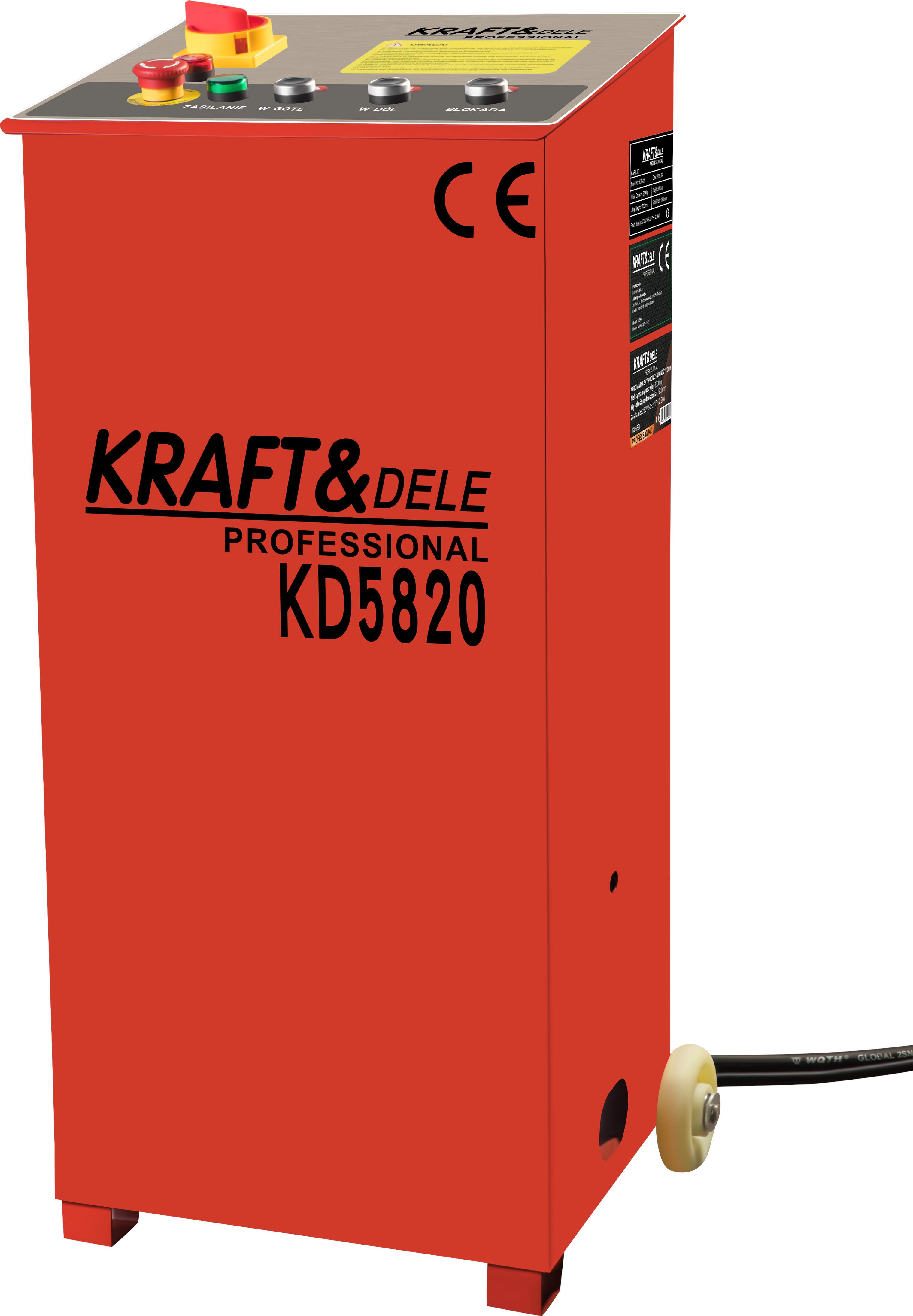 POJÍZDNÝ AUTOMATICKÝ NŮŽKOVÝ ZVEDÁK 230V KD5820