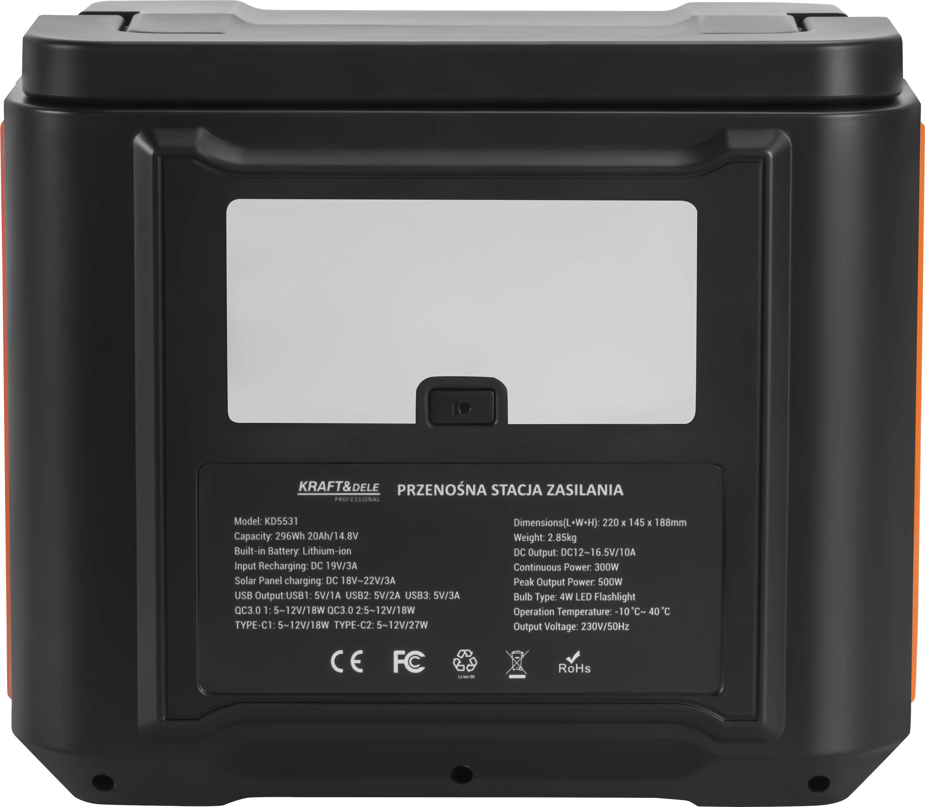 Přenosná napájecí stanice 296Wh / 14,8V KD5531