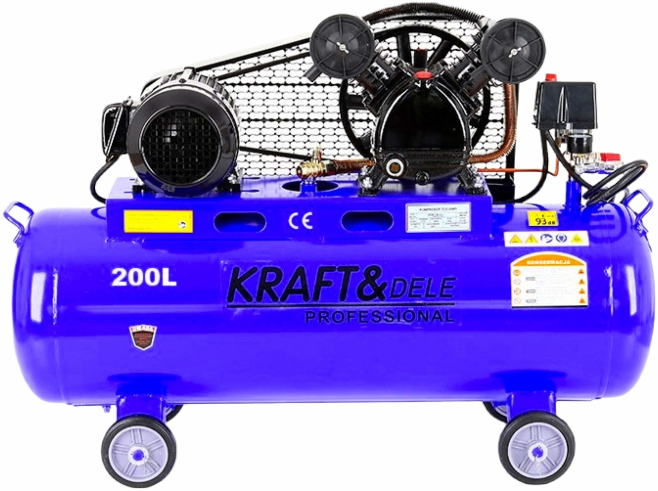 Olejový kompresor 200L 2 písty 400V KD4063