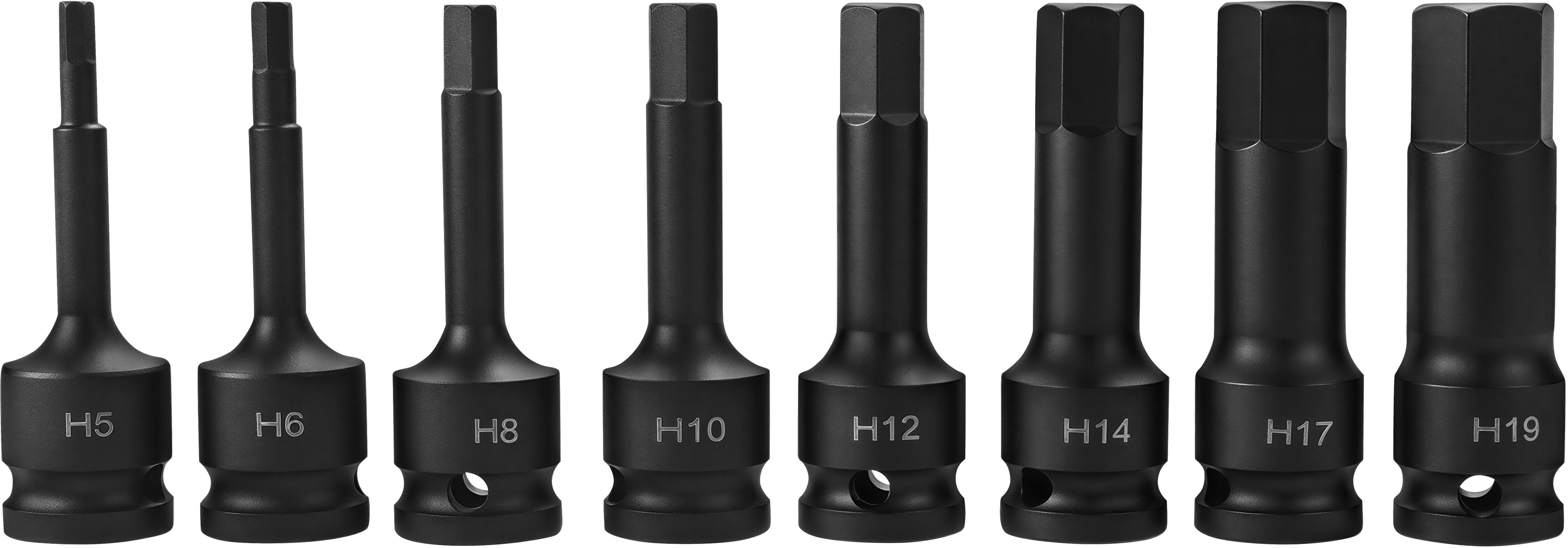 Sada rázových hlavic HEX 8ks KD5431