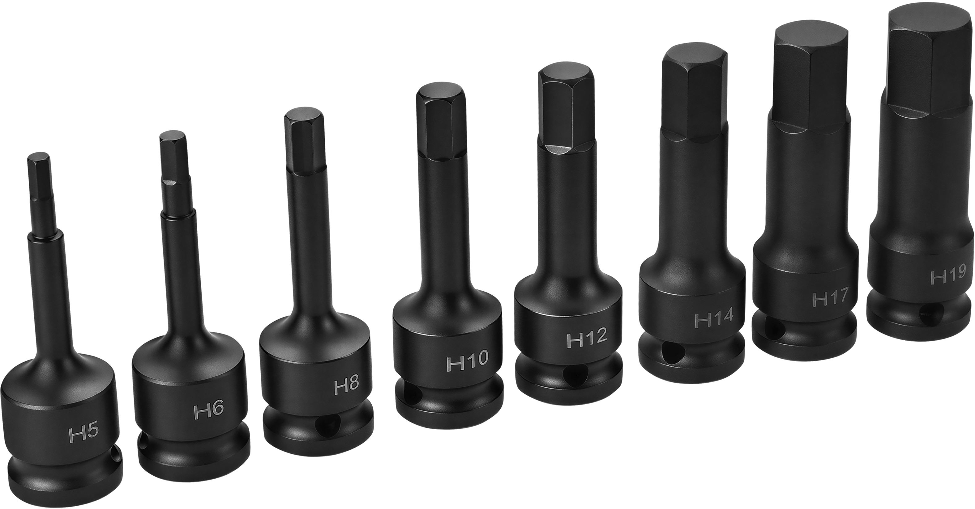 Sada rázových hlavic HEX 8ks KD5431