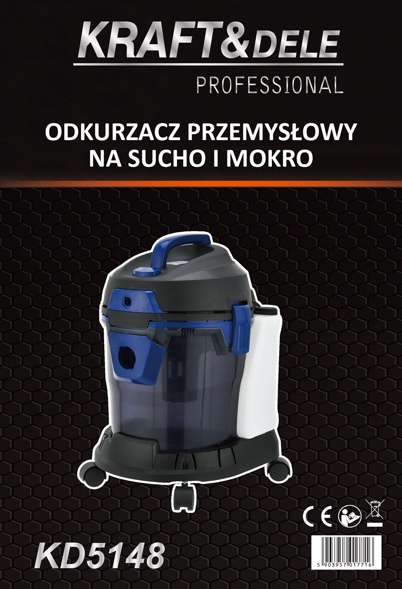 Vysavač na suché i mokré vysávání s funkcí mytí 2200W KD5148