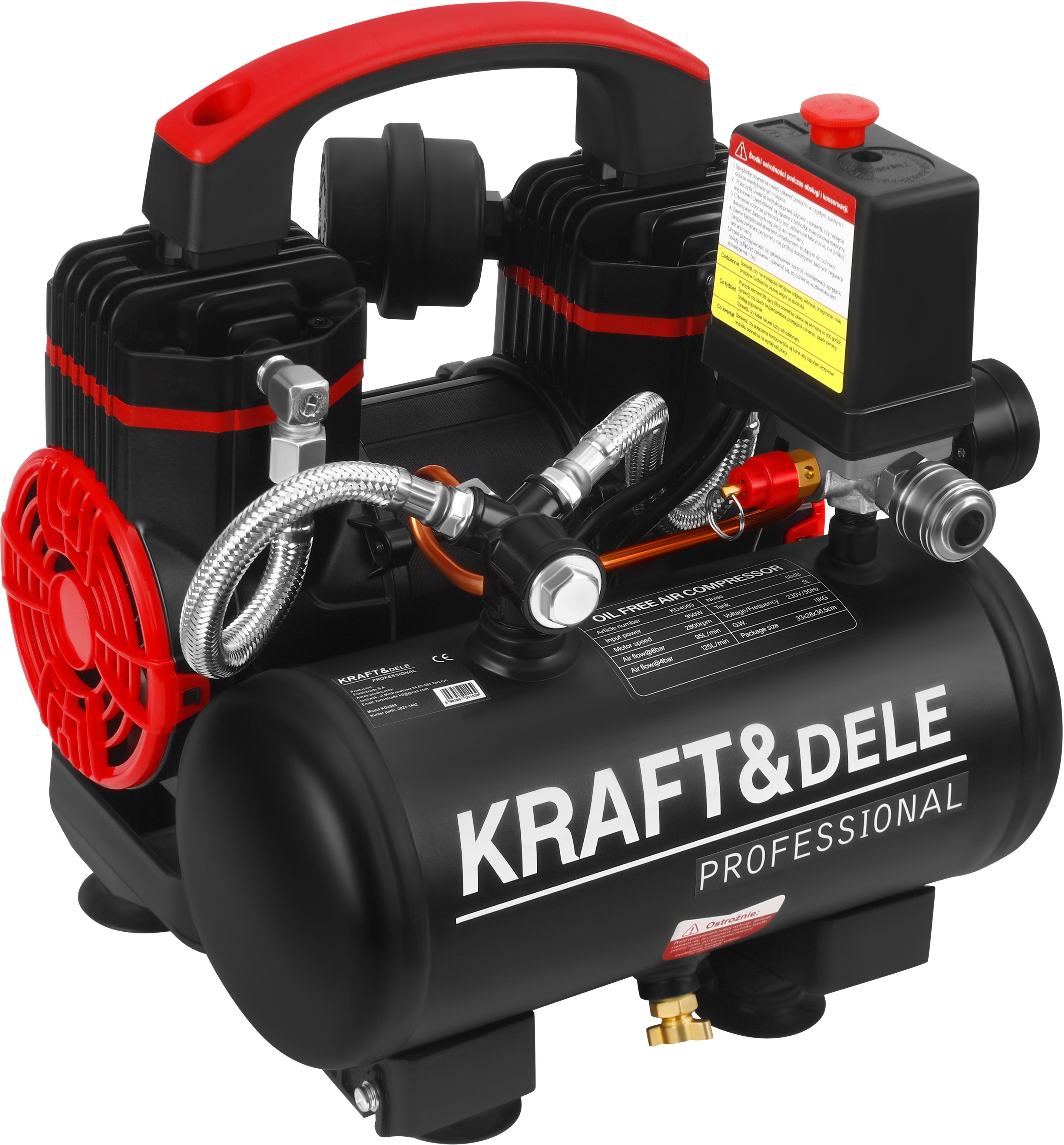 Kompresor bezolejový 950W 5L KD4069