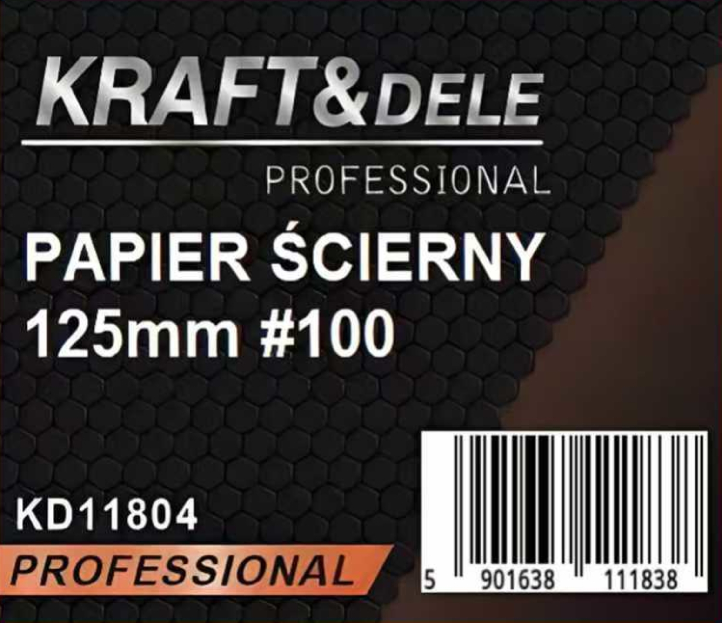 Brusný papír 50 ks kotouč 125 mm P100 na suchý zip KD11804