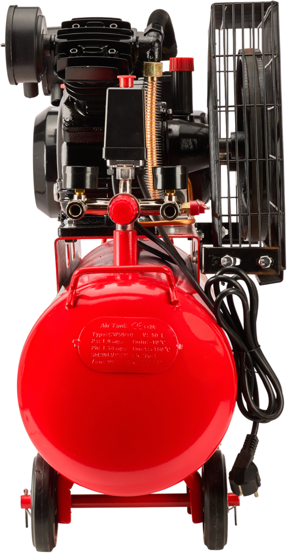 Olejový kompresor 50L 2,8kW / 8bar 2 Písty KD403