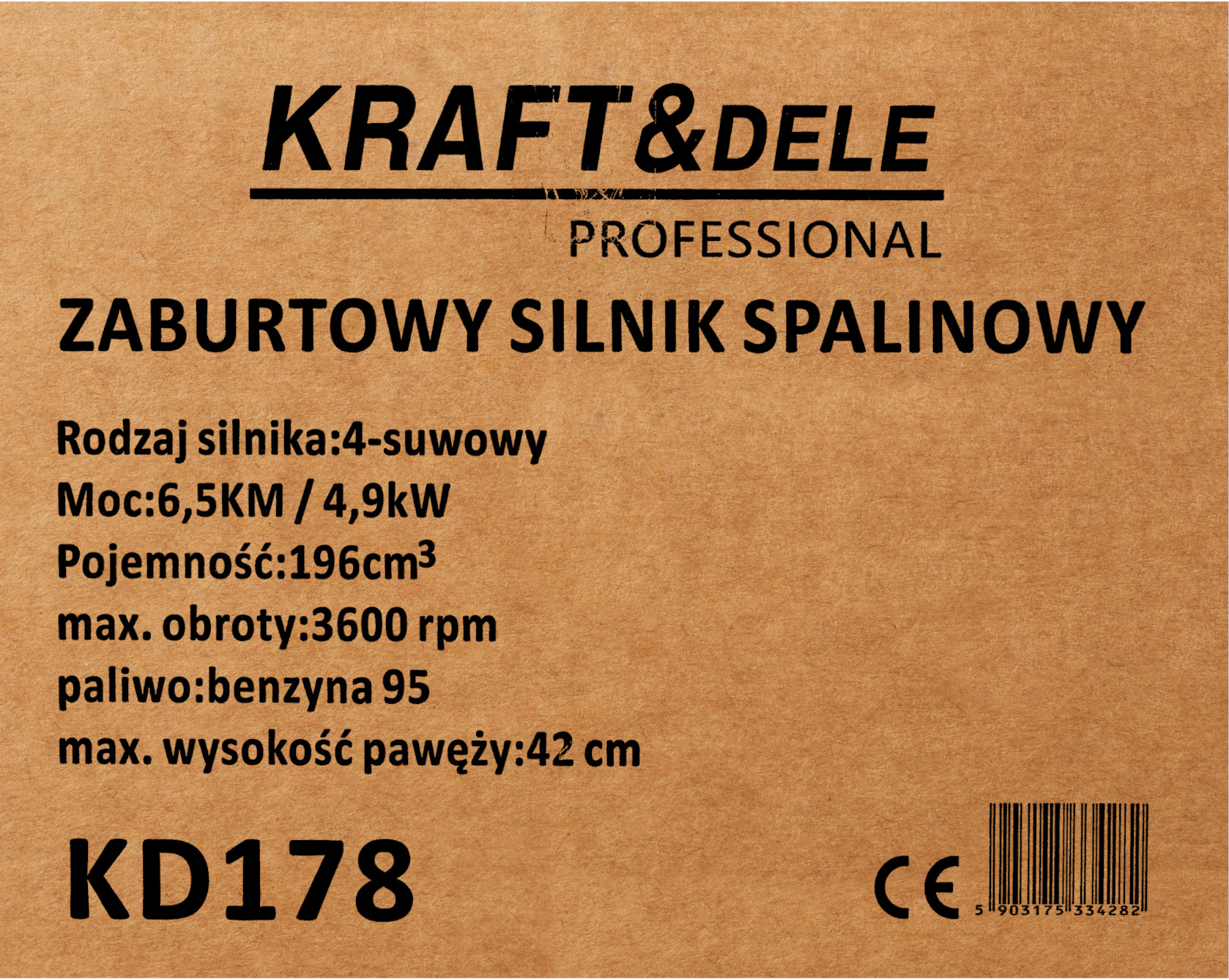 Závěsný motor 4-taktní 4,9KW KD178