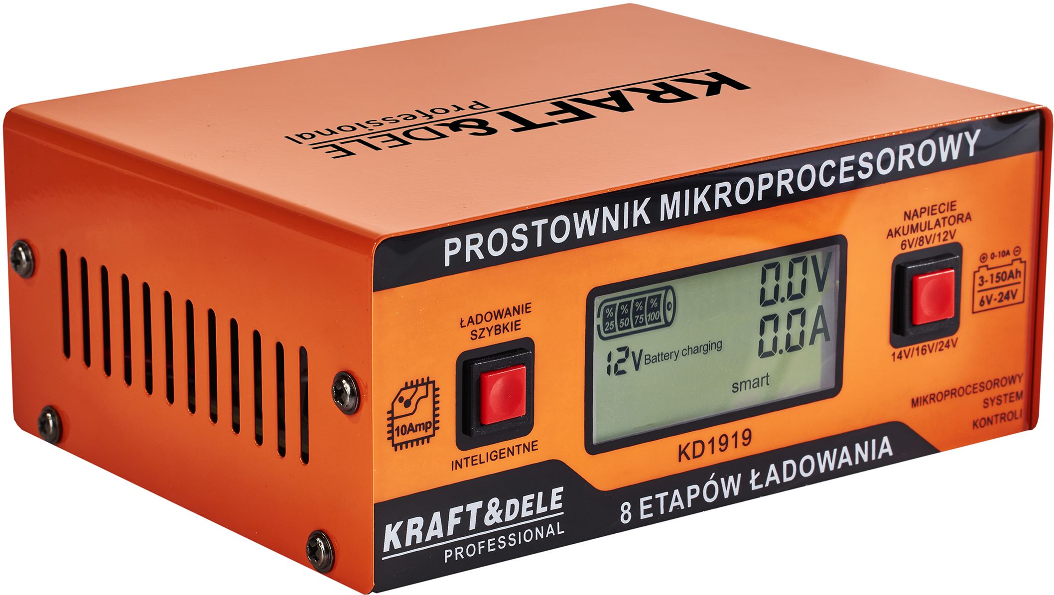MIKROPROCESOROVÁ NABÍJEČKA 10AMP 6/8/12/14/16/24 V