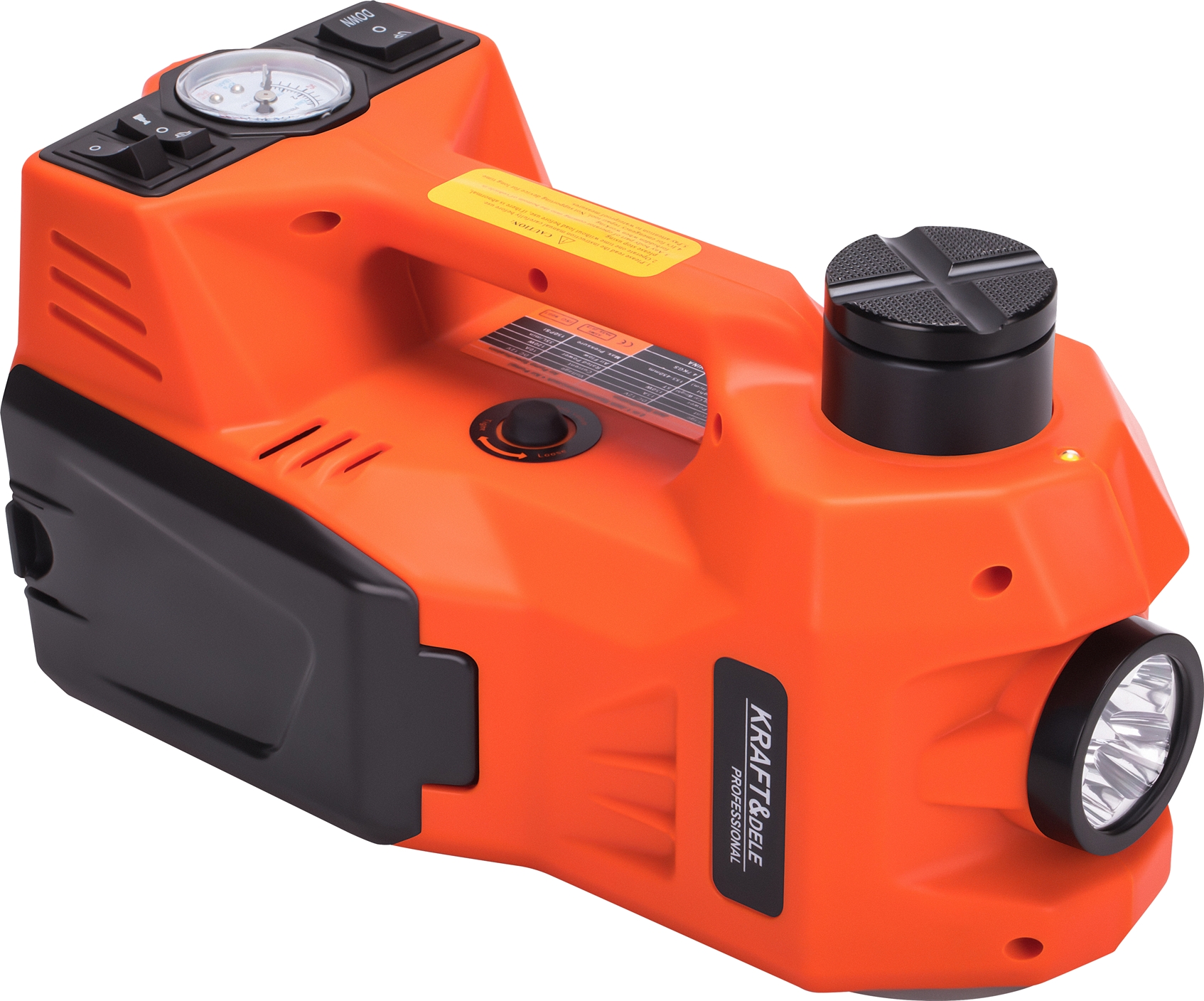 AUTOMOBILOVÝ ZVEDÁK HYDRAULICKÝ BODOVÝ ZVEDÁK 12V 5T + KLÍČ NA KOLA KD1368