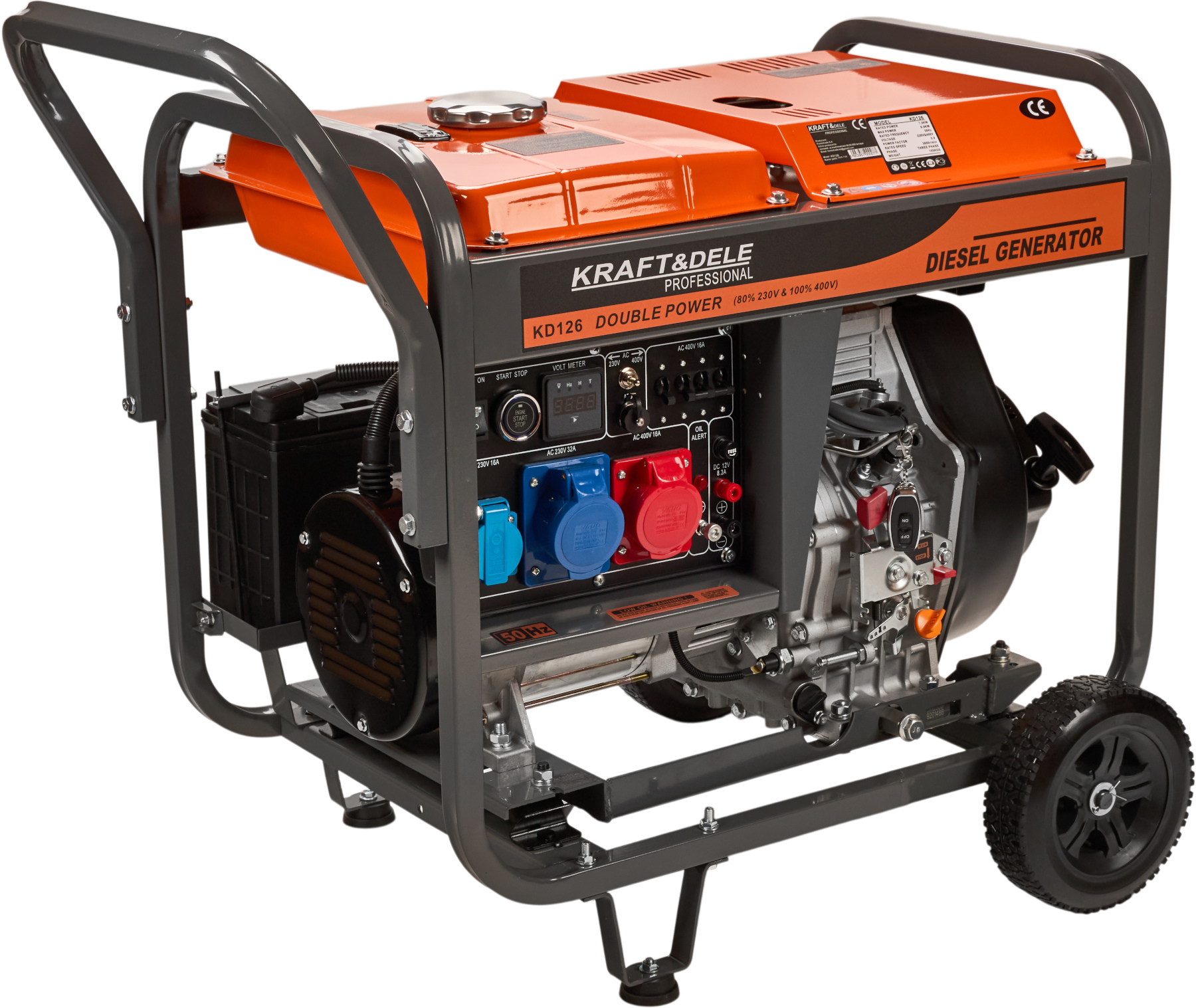 Dieselový agregát 8KW 80% 230/380V KD126