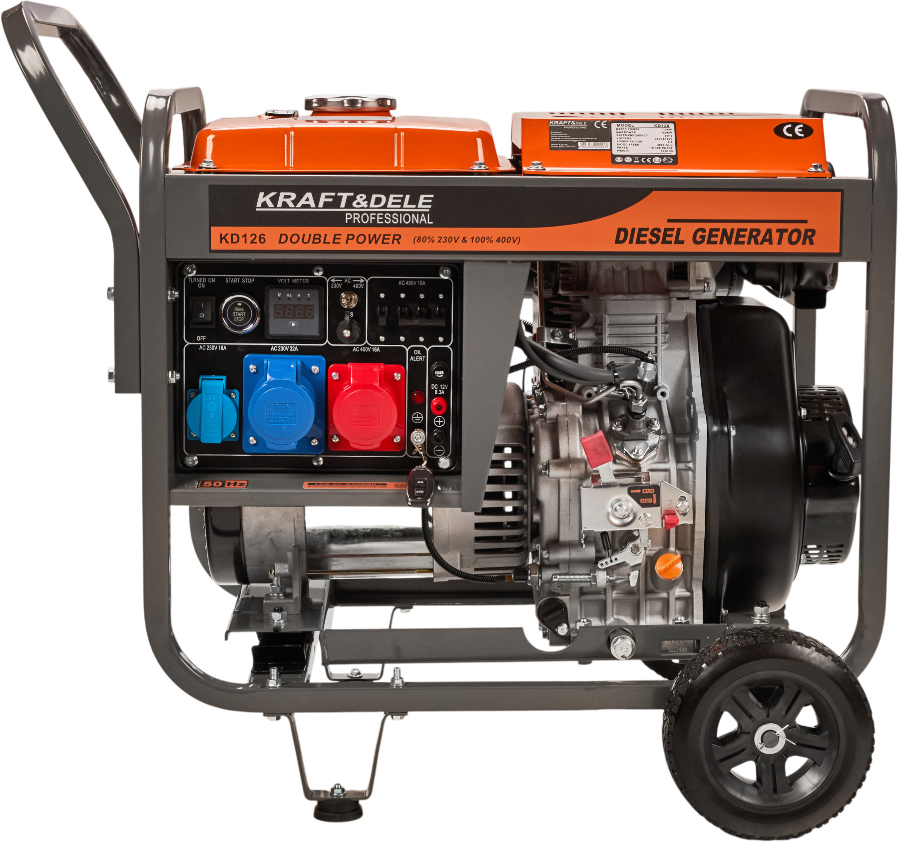 Dieselový agregát 8KW 80% 230/380V KD126