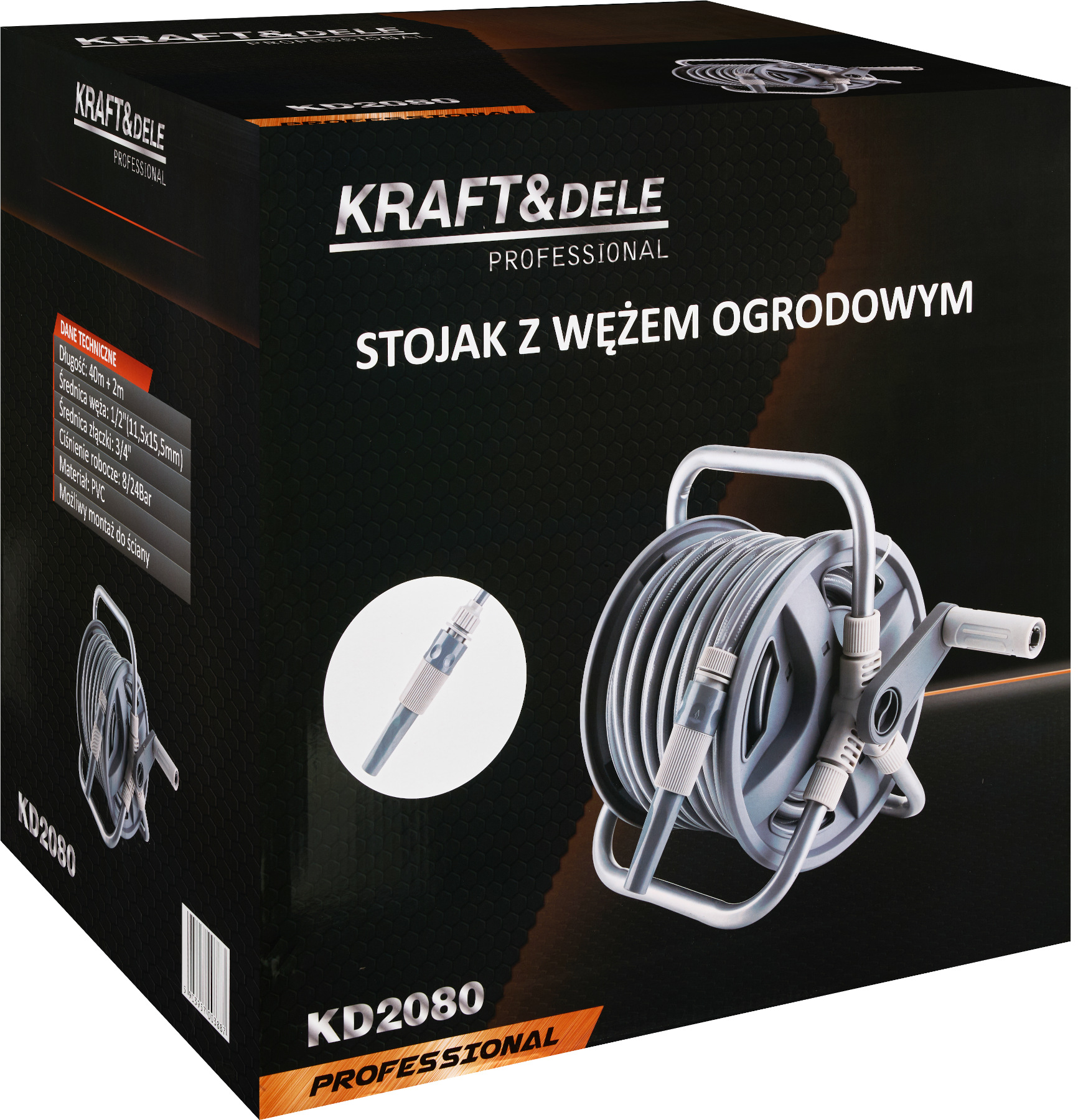 Stojan se zahradní hadicí 40m+2m KD2080