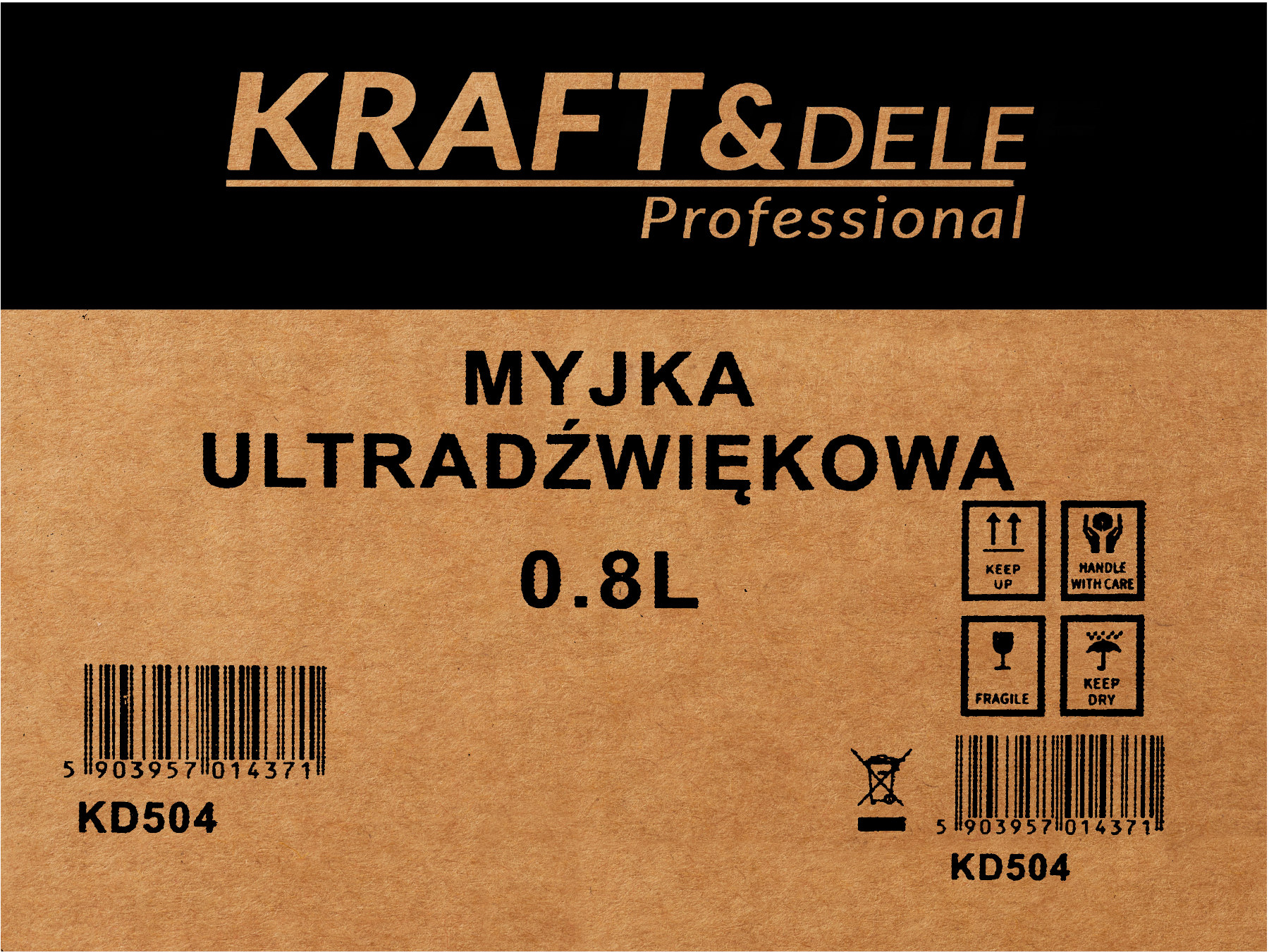 ULTRAZVUKOVÁ ČISTIČKA 0,8L KD504