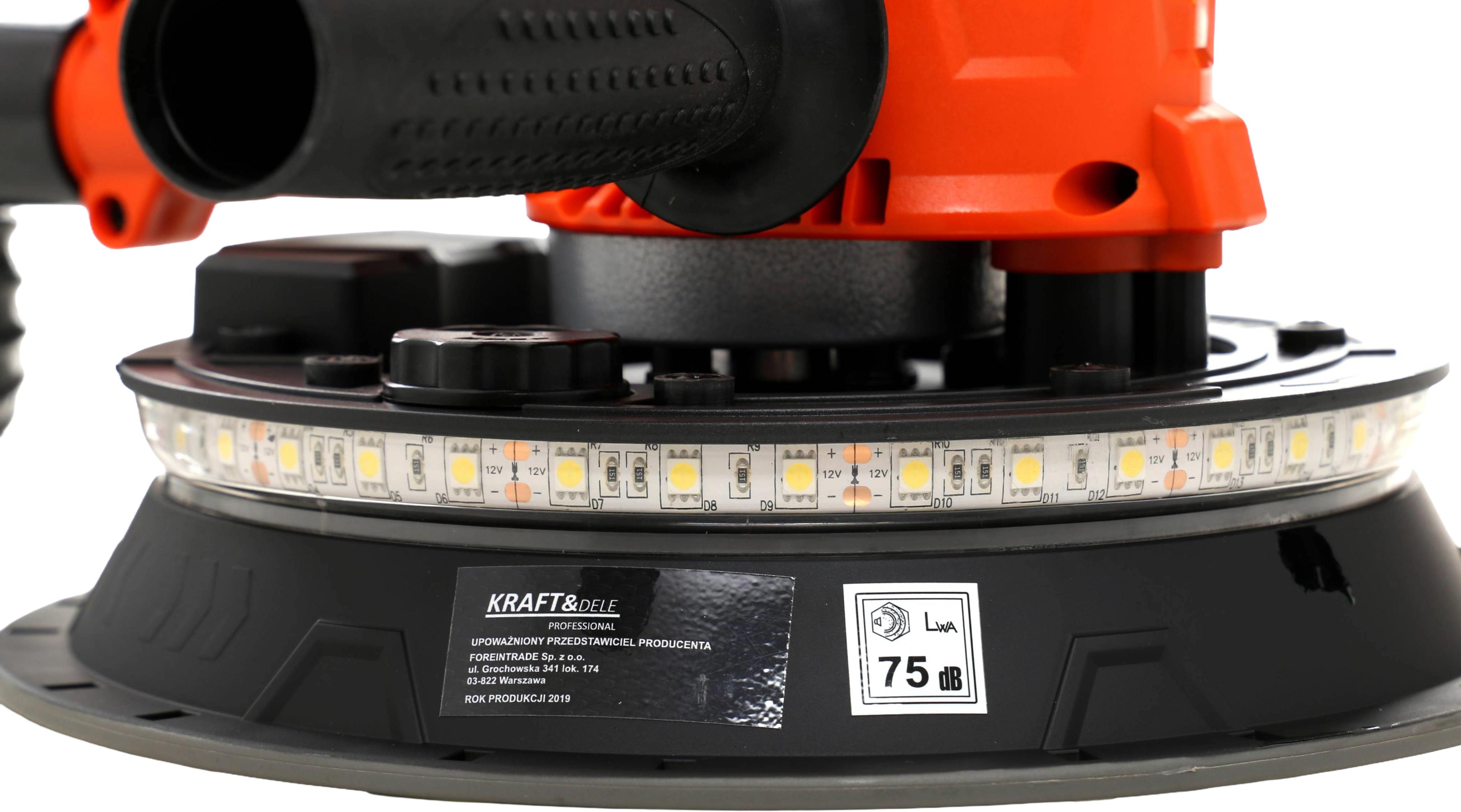 Bruska na sádru, tmel a omítky 1500W LED KD1741