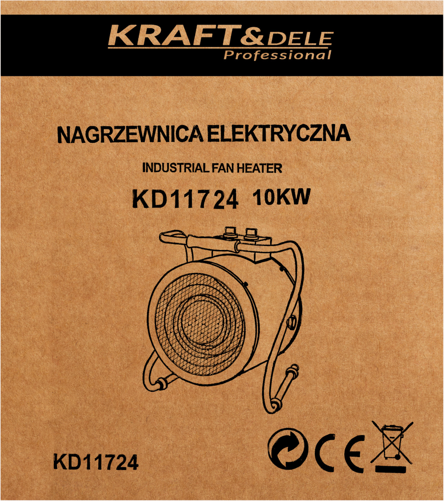 ELEKTRICKÉ TOPIDLO OHŘÍVAČ 10kW KD11724