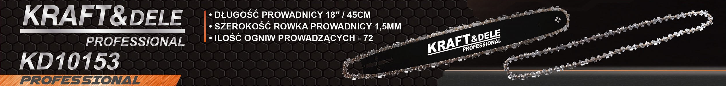 Lišta 18"/45 cm + 2 řetězy KD10153