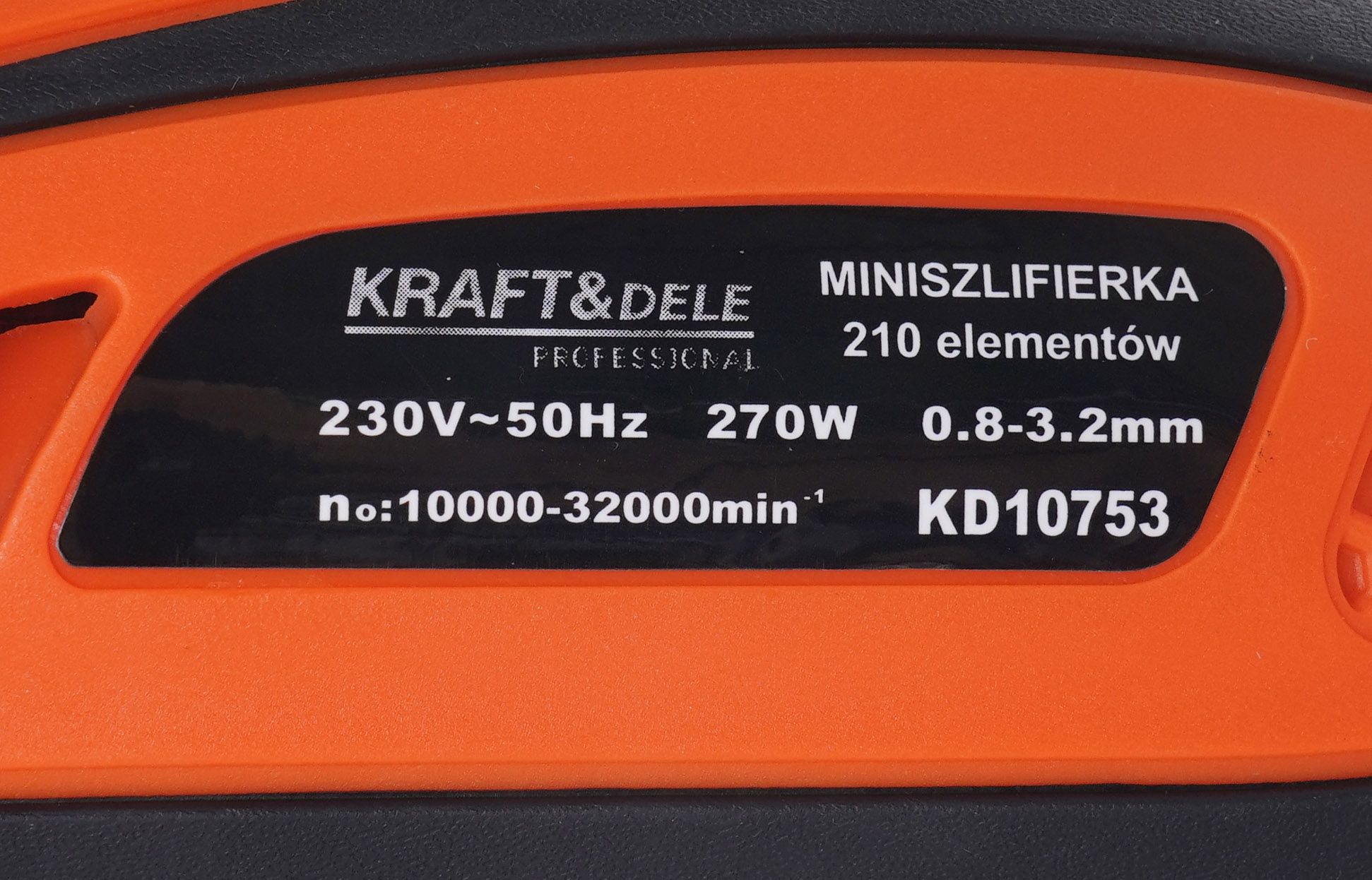 Mini bruska 270W + příslušenství 210ks KD10753
