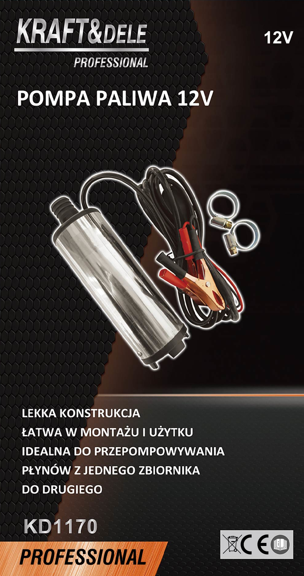 Čerpadlo na vypouštění oleje 12V KD1170