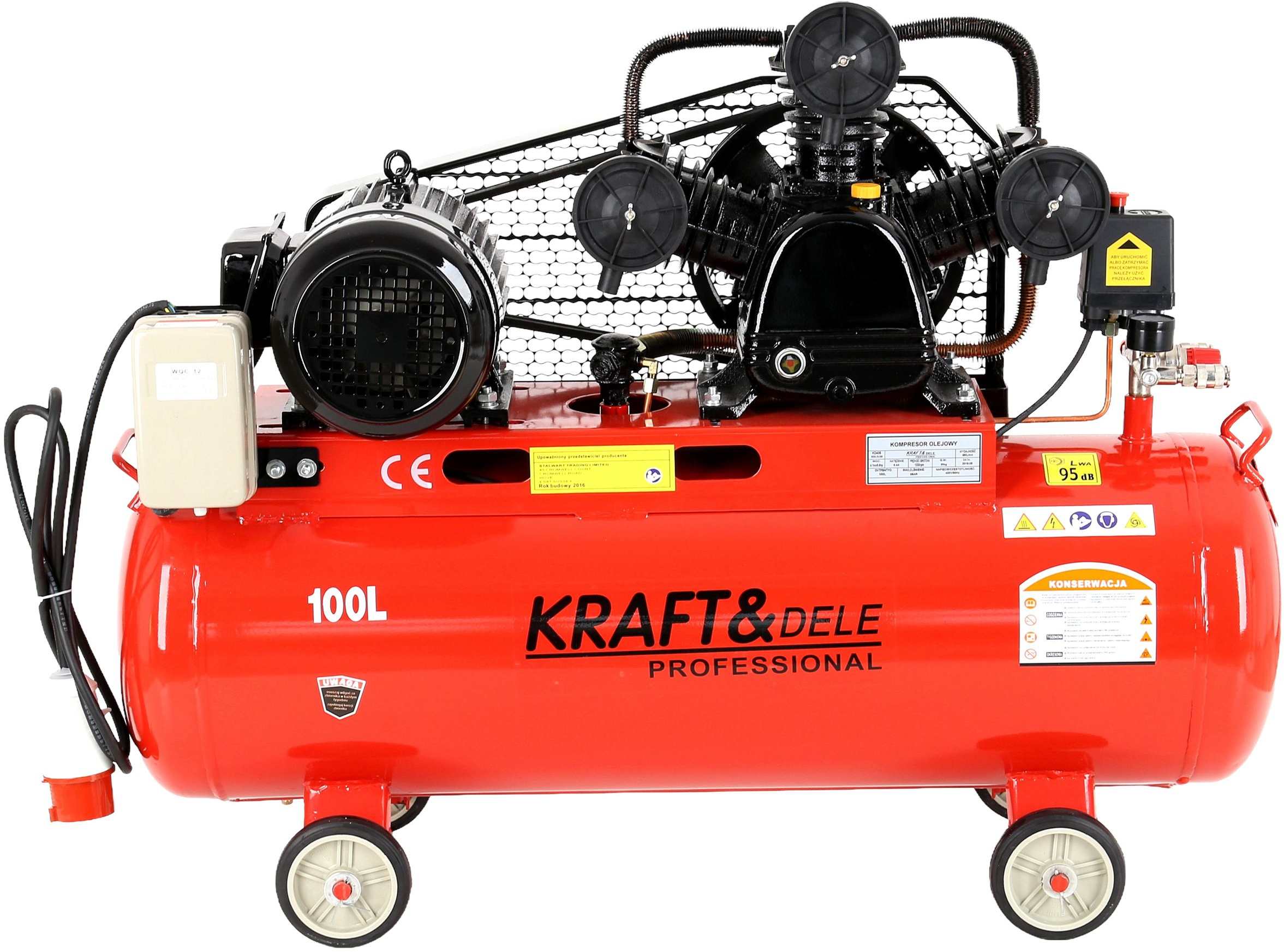 Olejový kompresor 100L 3 písty 400V KD405