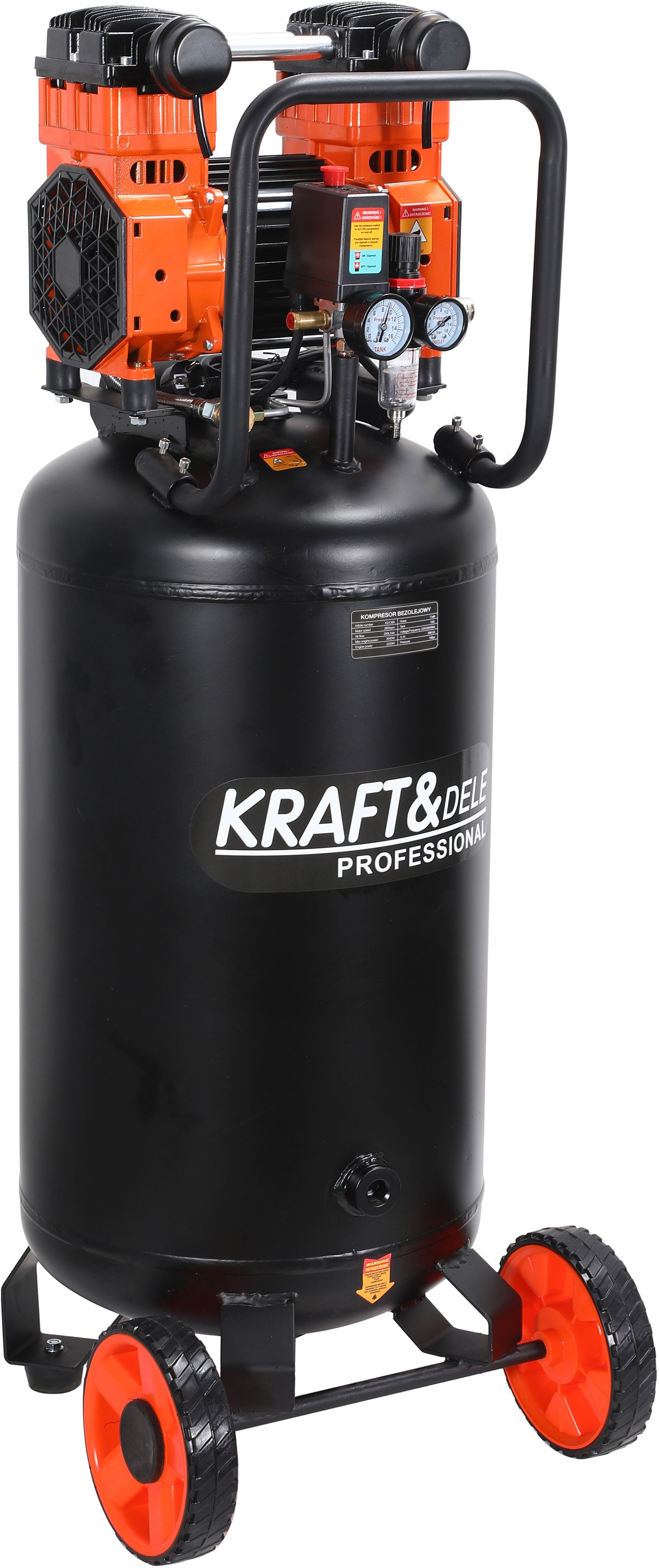 Bezolejový kompresor 100l 3000W KD1389