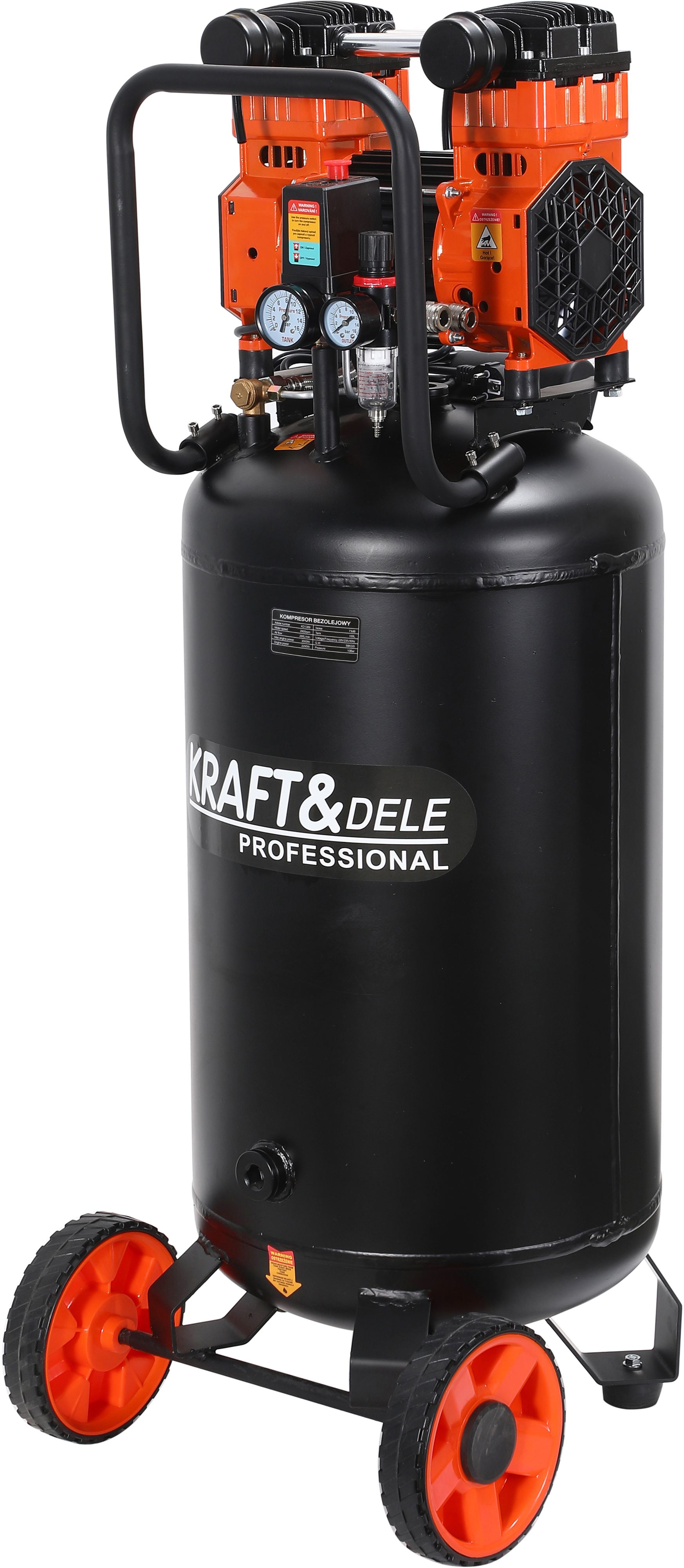 Bezolejový kompresor 100l 3000W KD1389